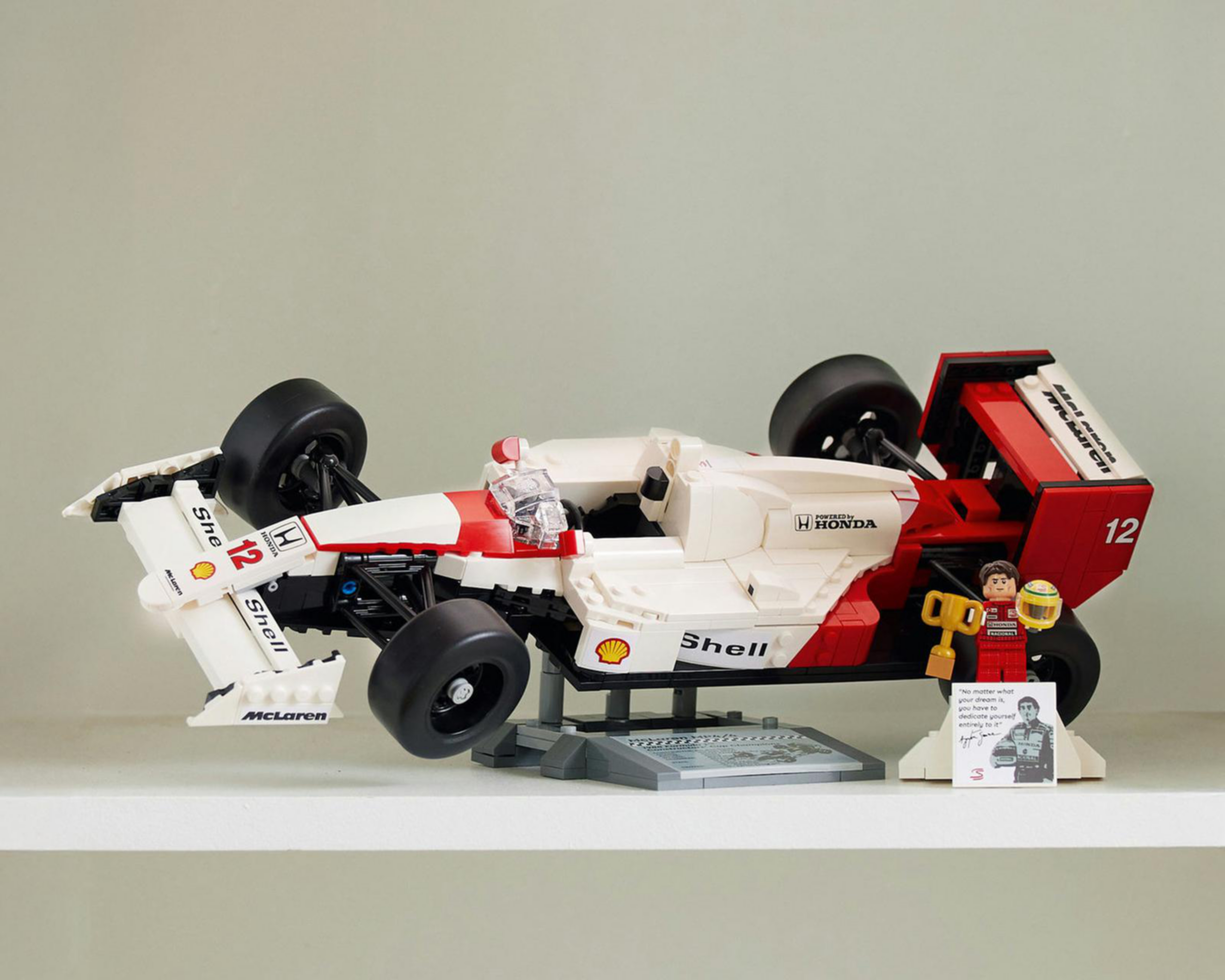 Foto 7 pulgar | LEGO McLaren MP4/4 y Ayrton Senna