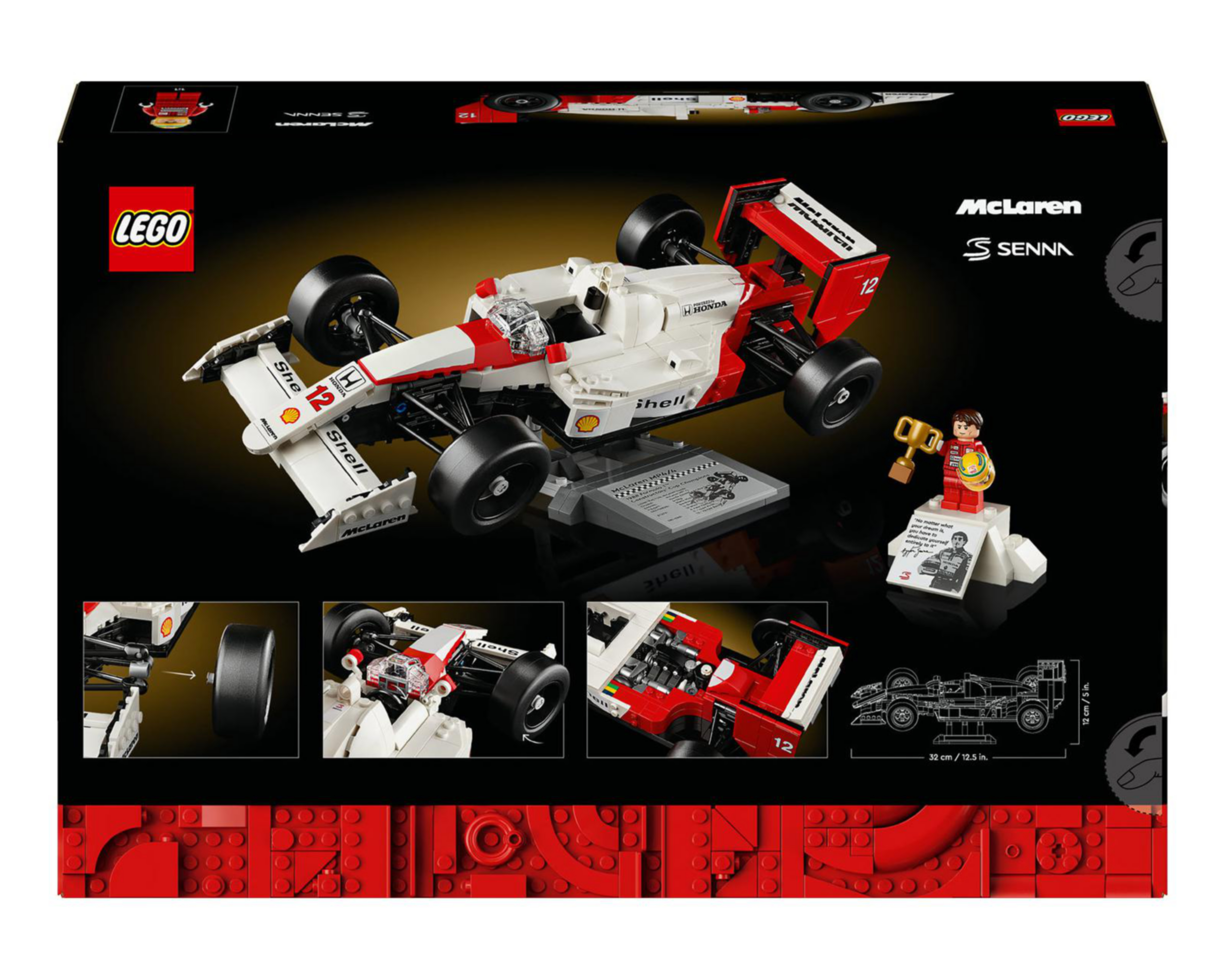 Foto 10 pulgar | LEGO McLaren MP4/4 y Ayrton Senna