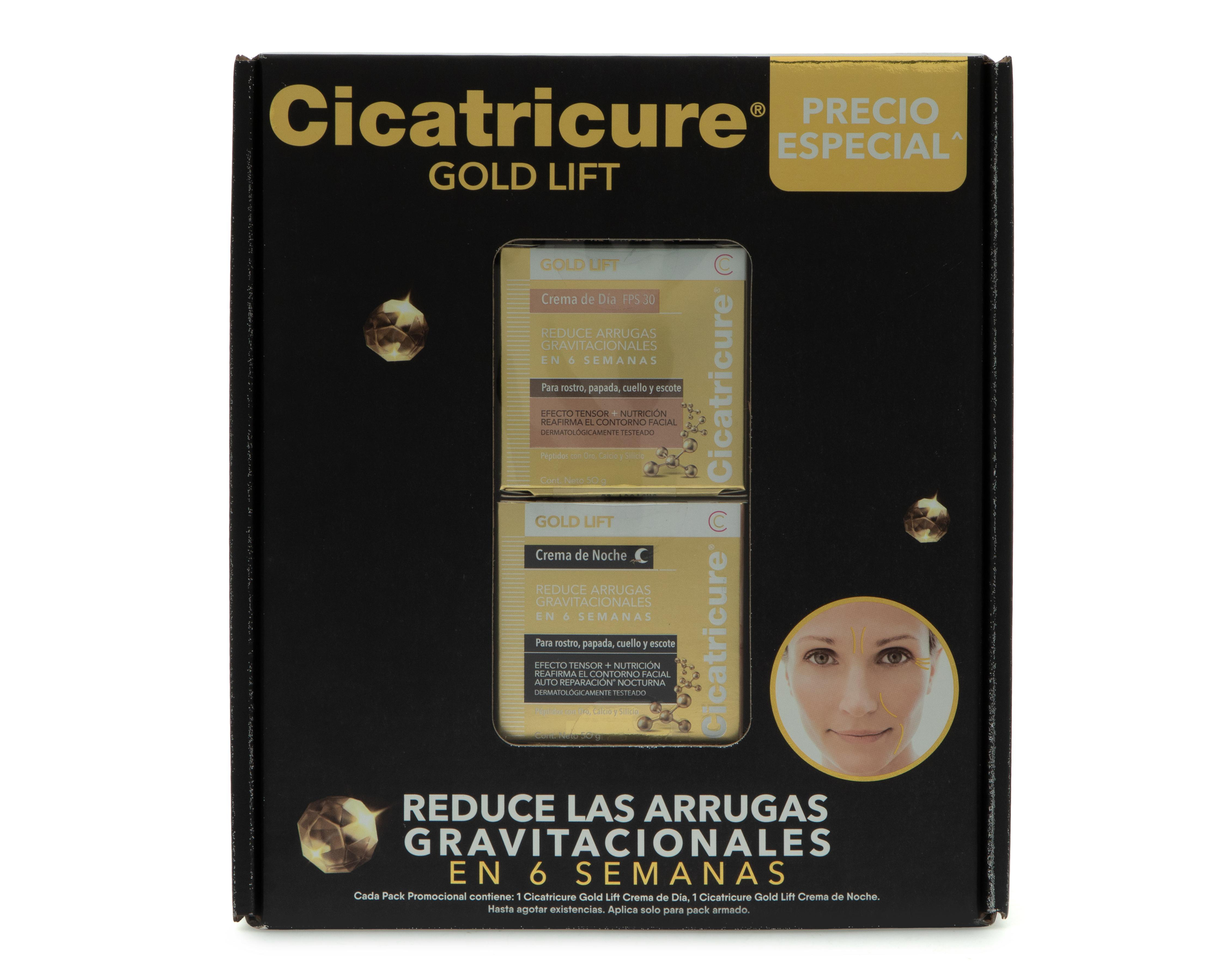 Foto 6 pulgar | Crema Facial Cicatricure Gold Lift Antiarrugas 2 Piezas