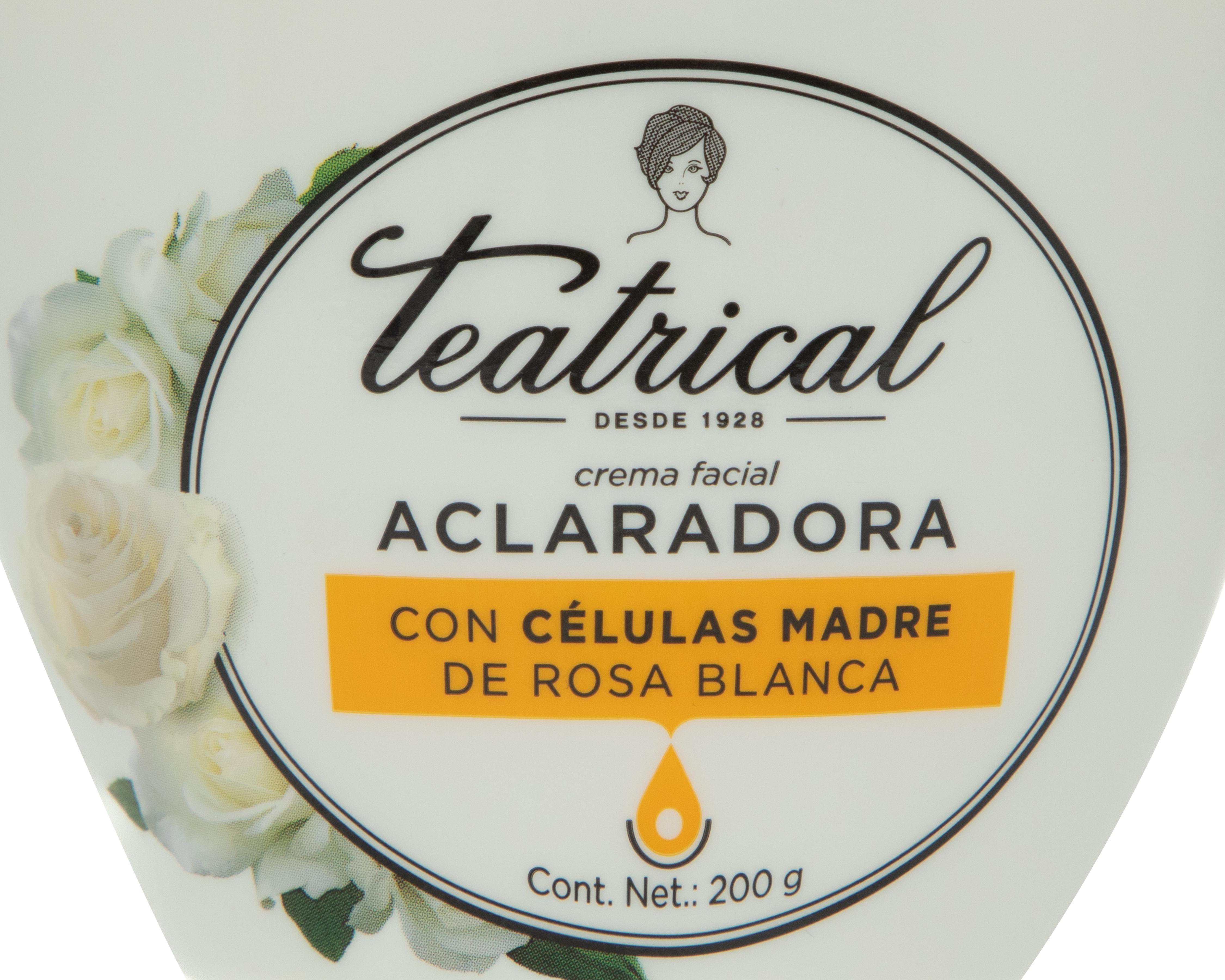 Foto 4 pulgar | Crema Aclaradora con Células Madre Teatrical 200 g