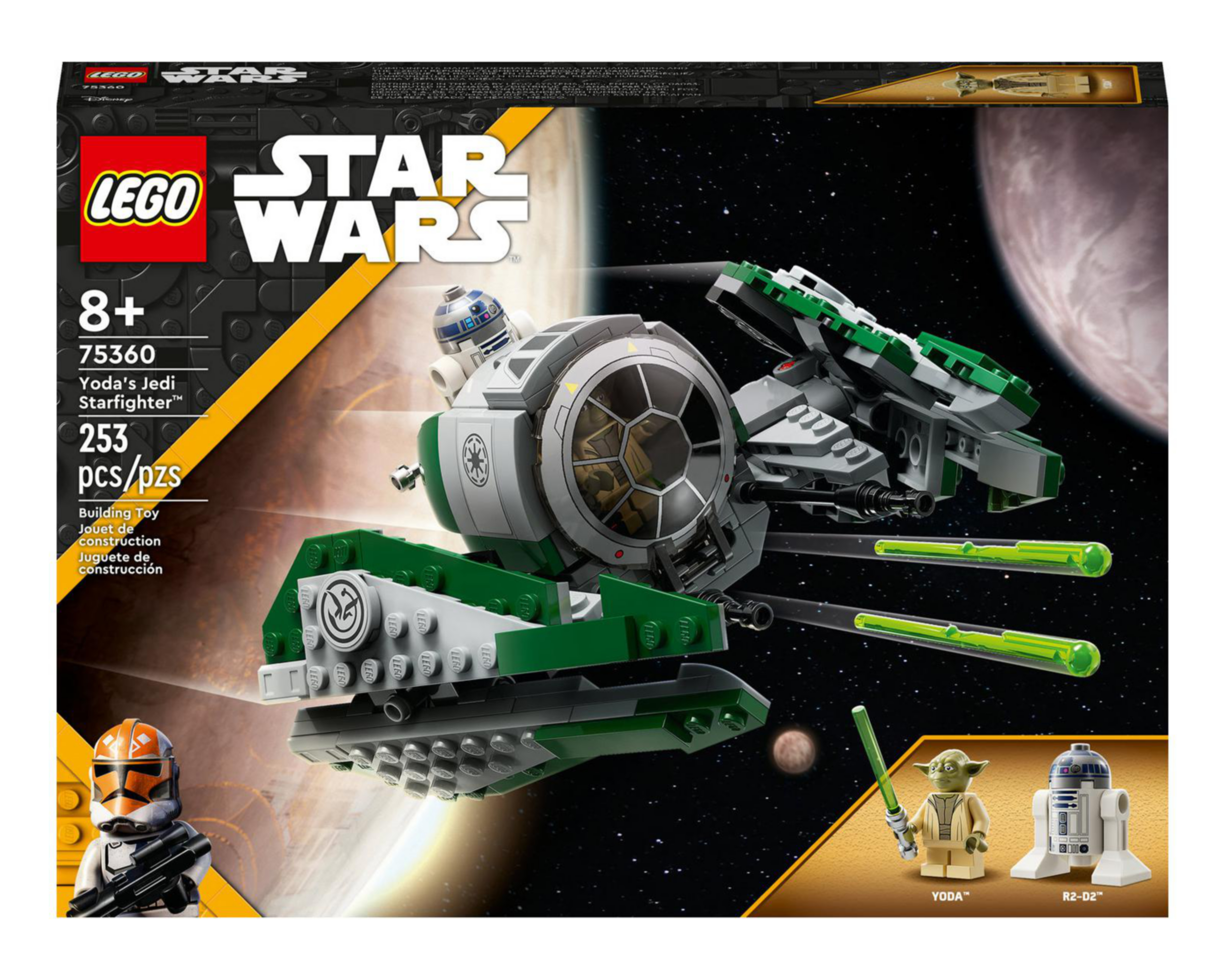 Foto 2 | LEGO Star Wars: Caza Estelar Jedi de Yoda 75360