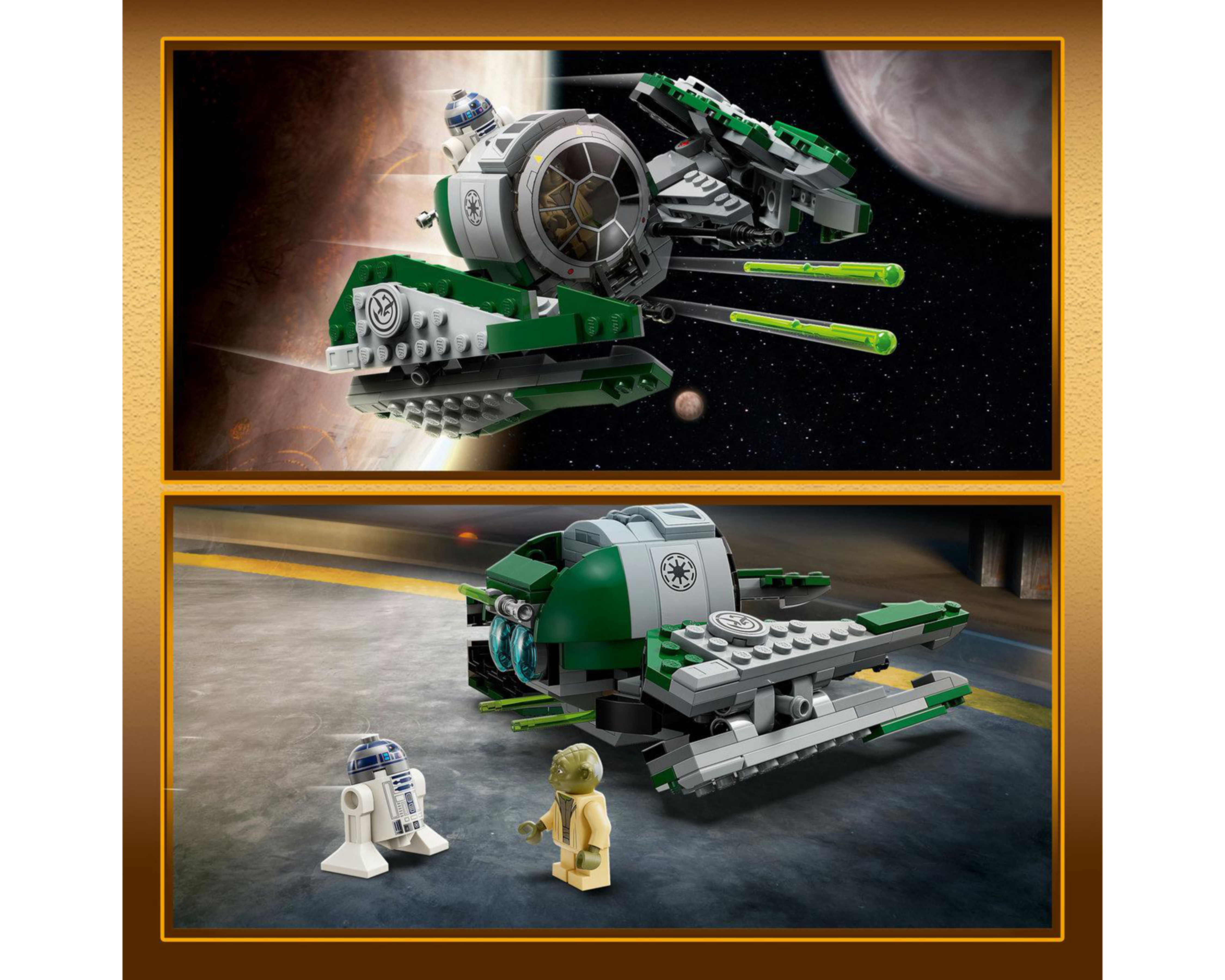 Foto 8 pulgar | LEGO Star Wars: Caza Estelar Jedi de Yoda 75360