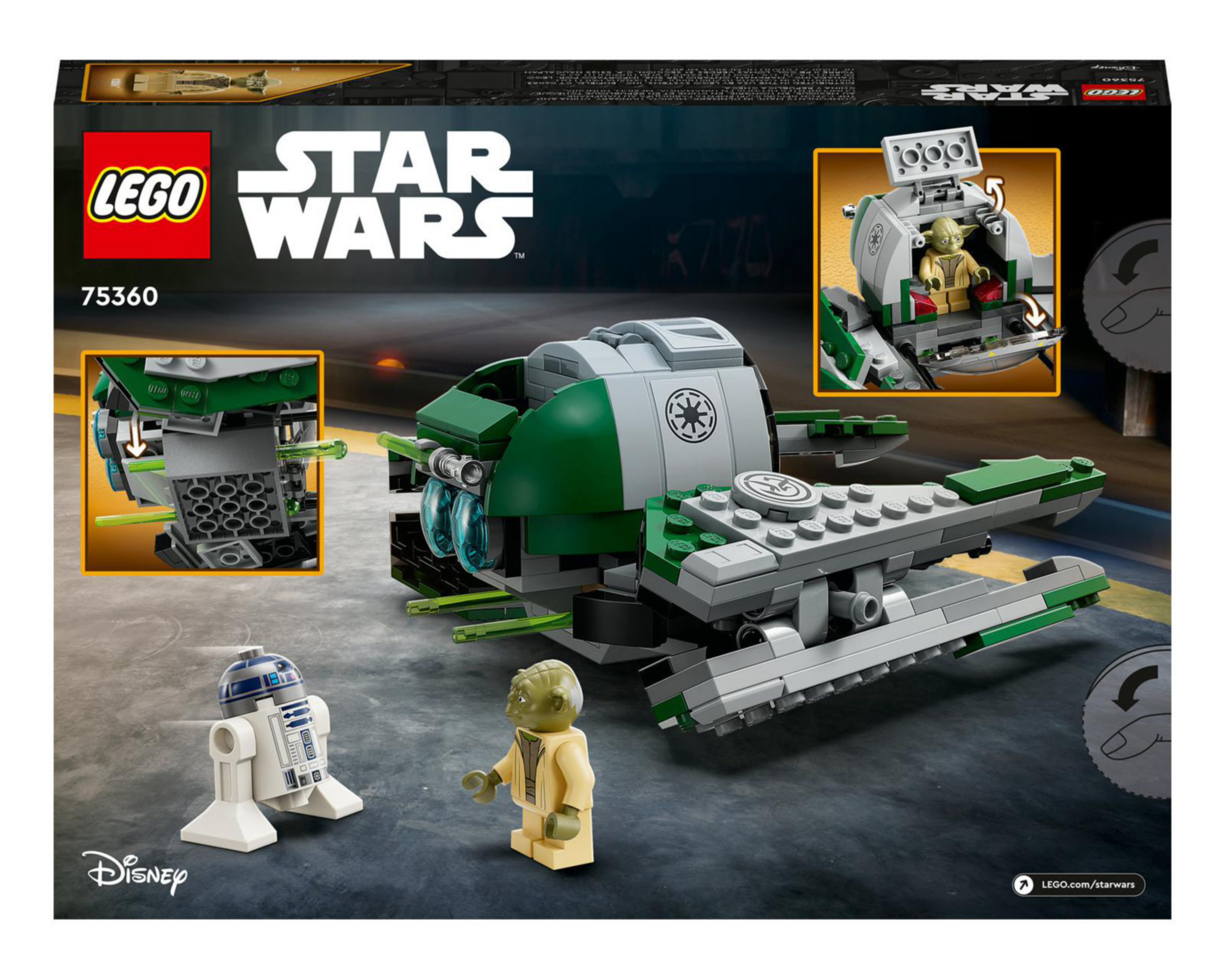 Foto 9 | LEGO Star Wars: Caza Estelar Jedi de Yoda 75360