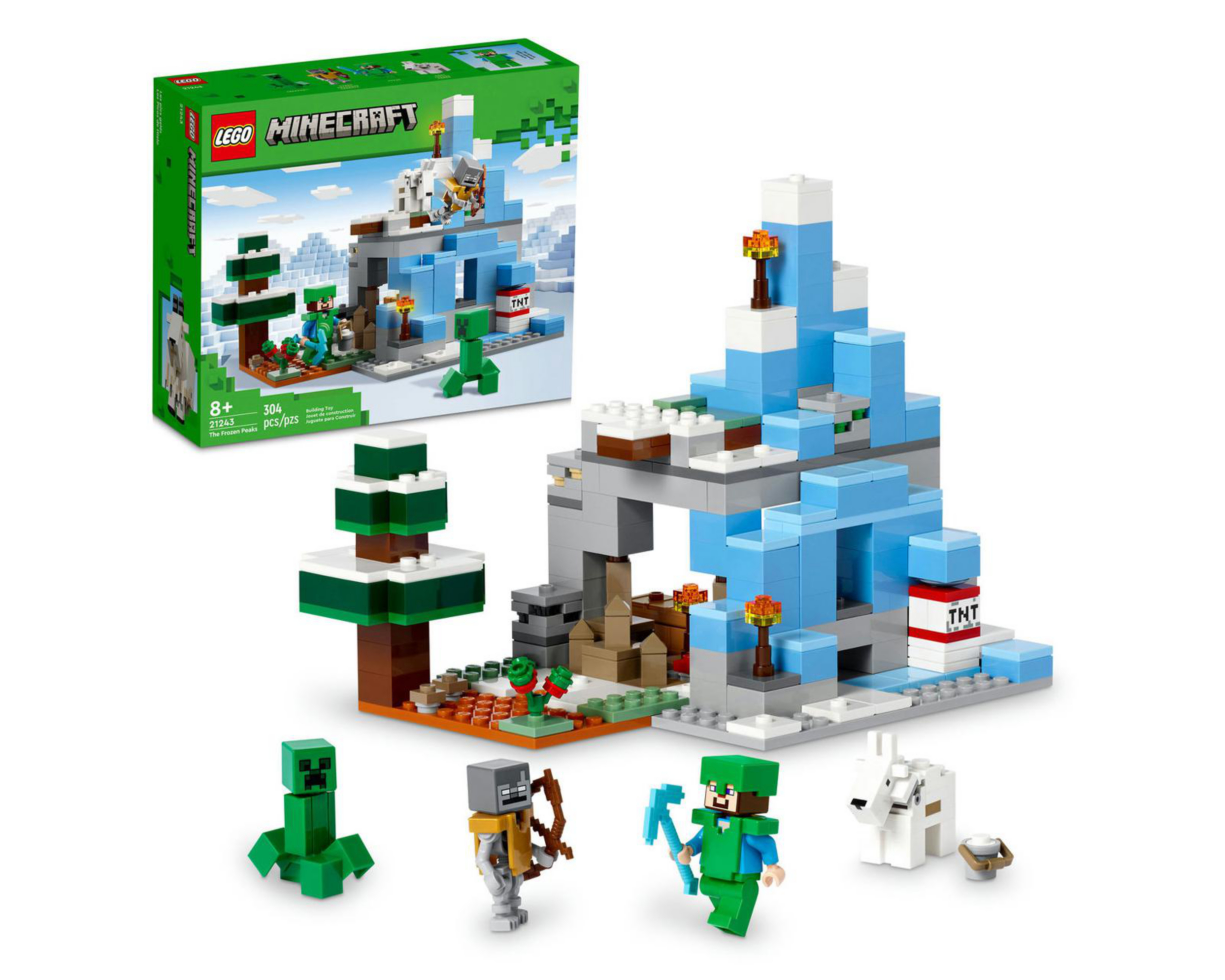 Foto 1 | LEGO Minecraft: Los Picos de Hielo