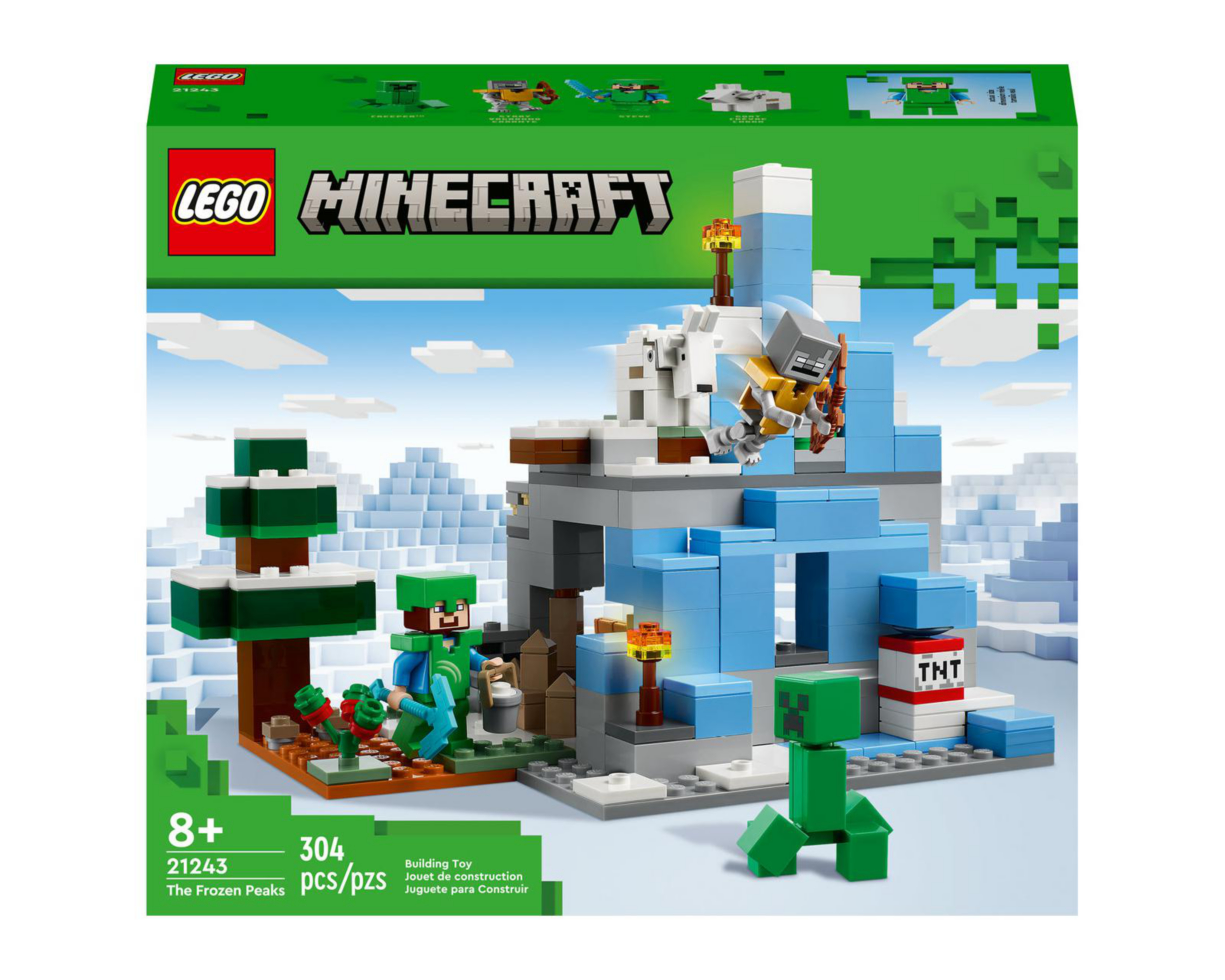 Foto 2 | LEGO Minecraft: Los Picos de Hielo