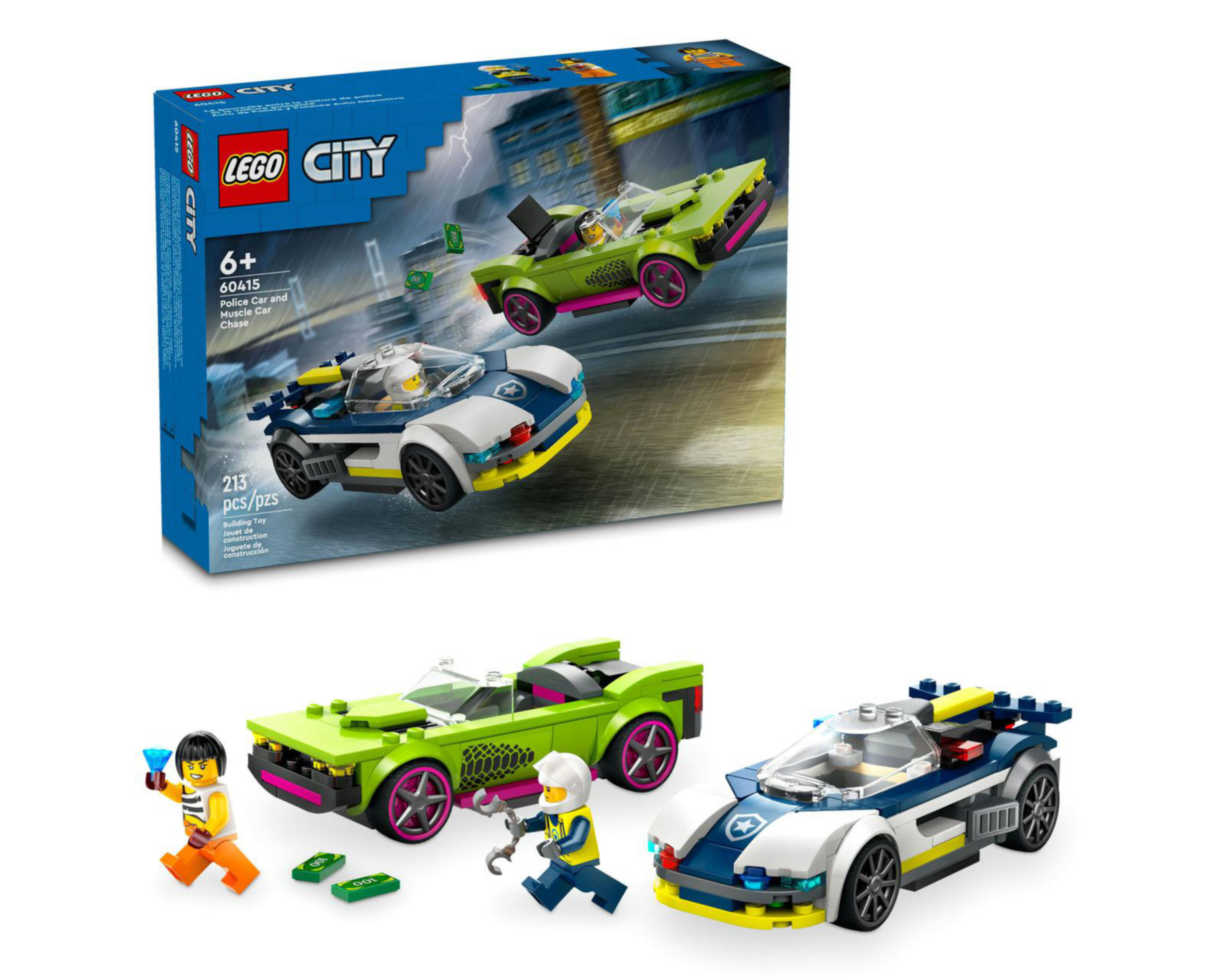 LEGO City: Coche de Policía y Potente Deportivo