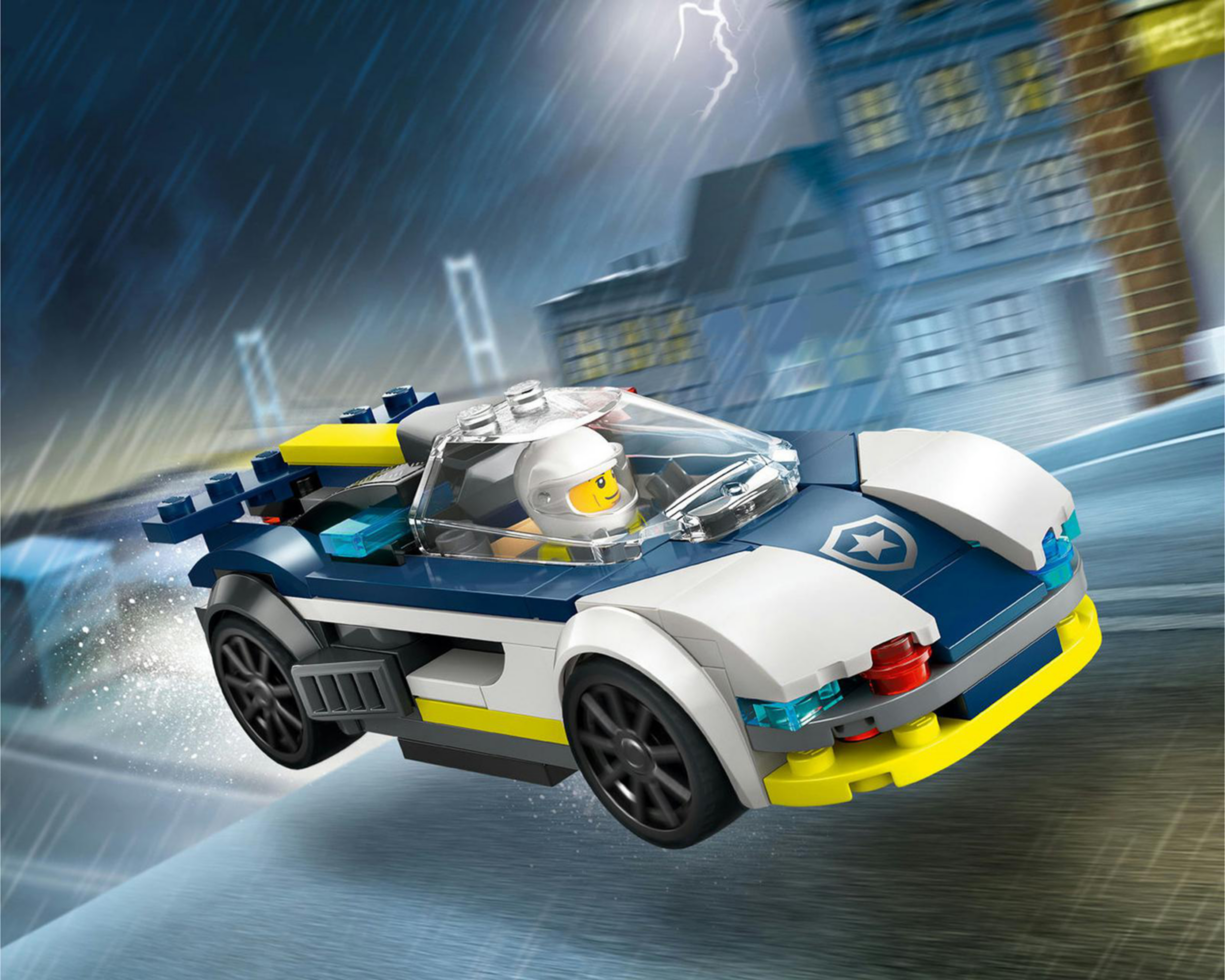 Foto 8 | LEGO City: Coche de Policía y Potente Deportivo