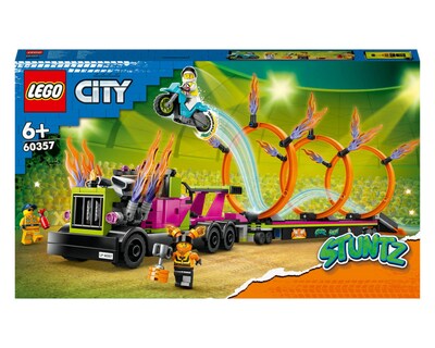 Foto 2 | LEGO City: Desafío Acrobático Camión y Anillos de Fuego