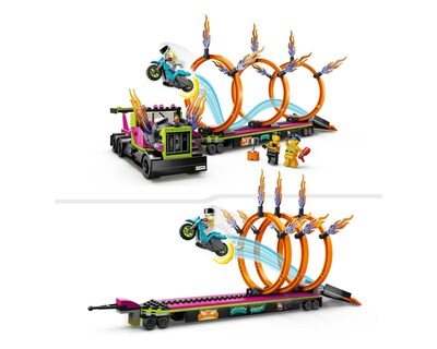 Foto 7 | LEGO City: Desafío Acrobático Camión y Anillos de Fuego