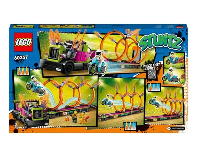 Foto 9 | LEGO City: Desafío Acrobático Camión y Anillos de Fuego