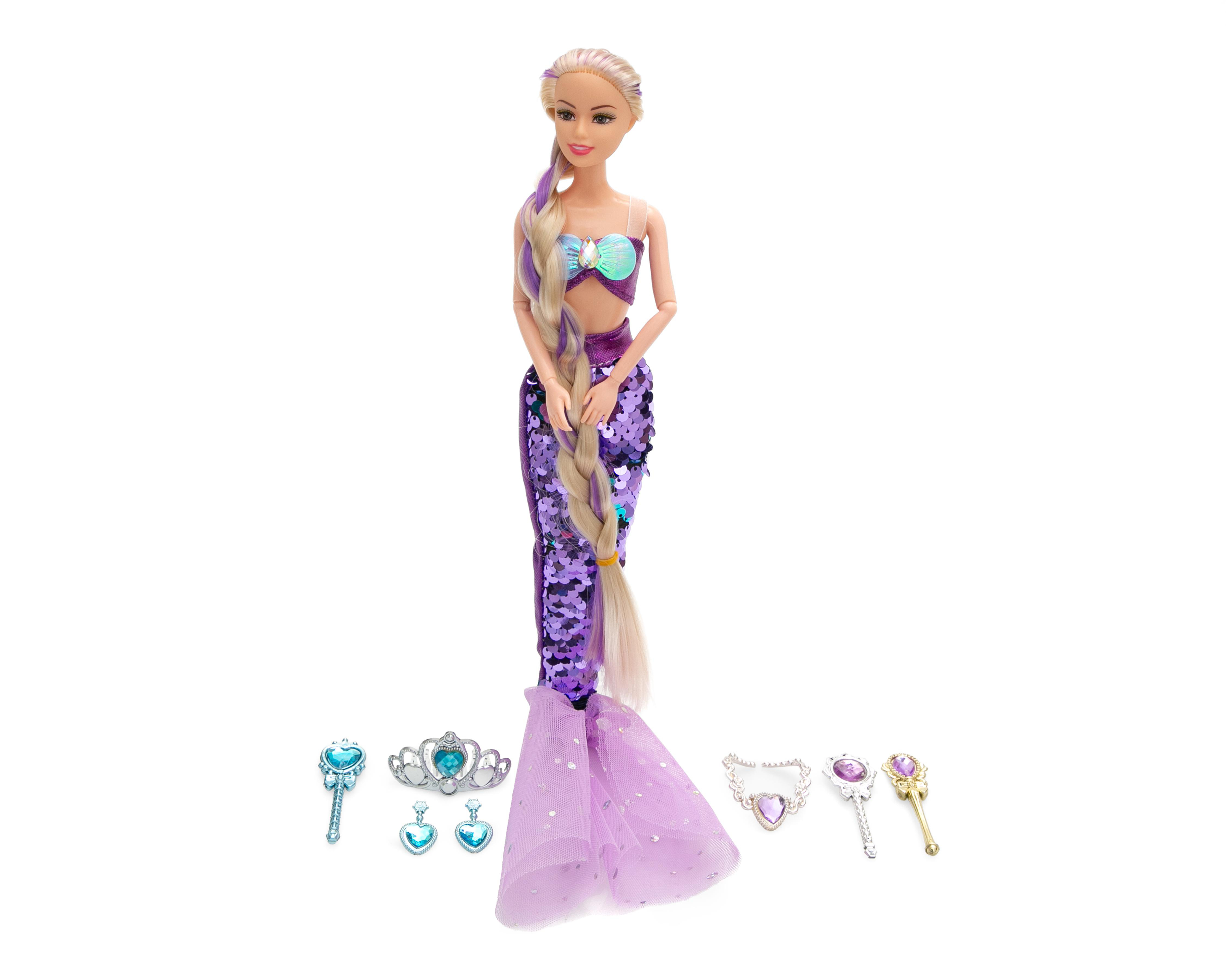 Foto 1 | Muñeca Belúla Sirena con Accesorios