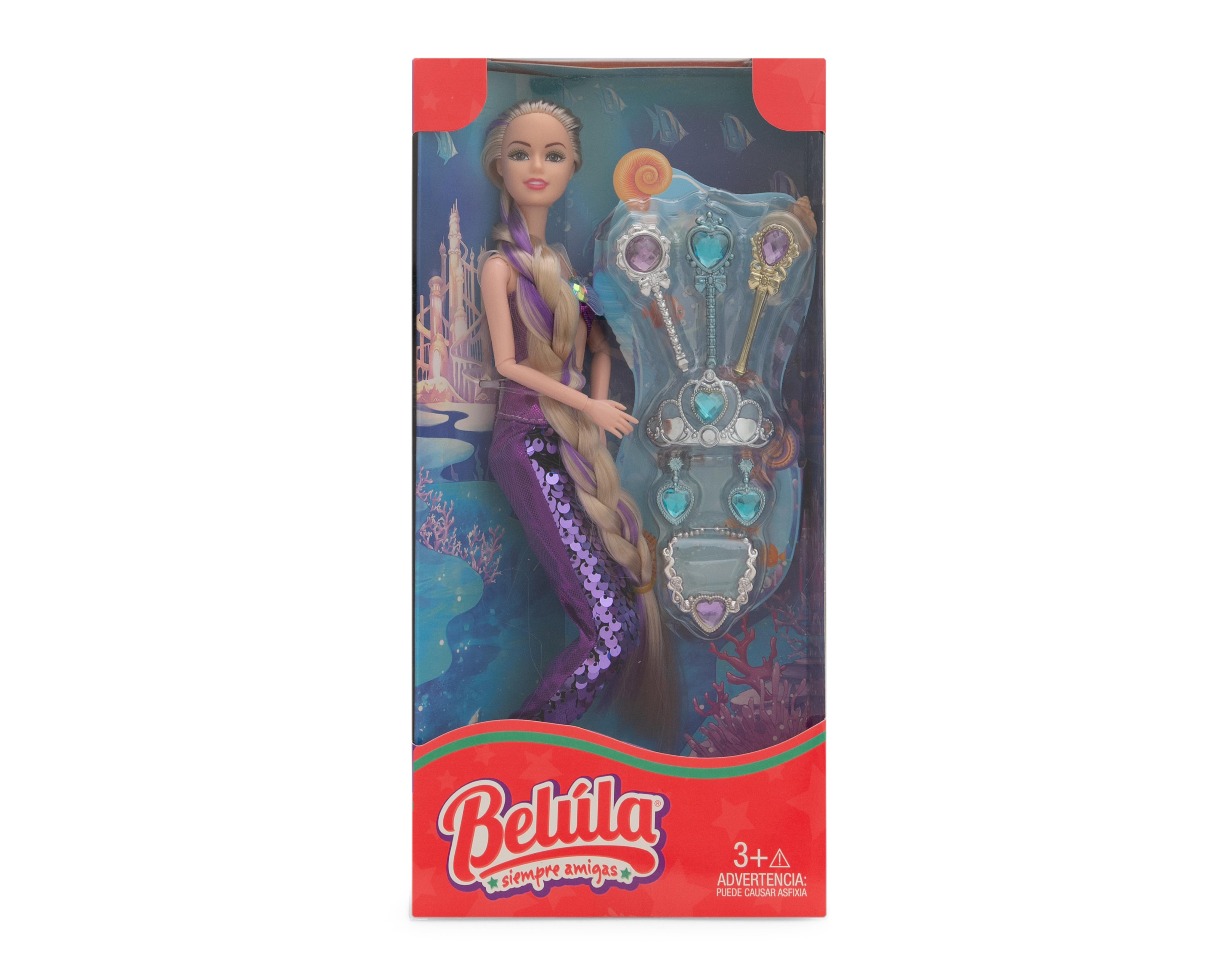 Foto 5 | Muñeca Belúla Sirena con Accesorios