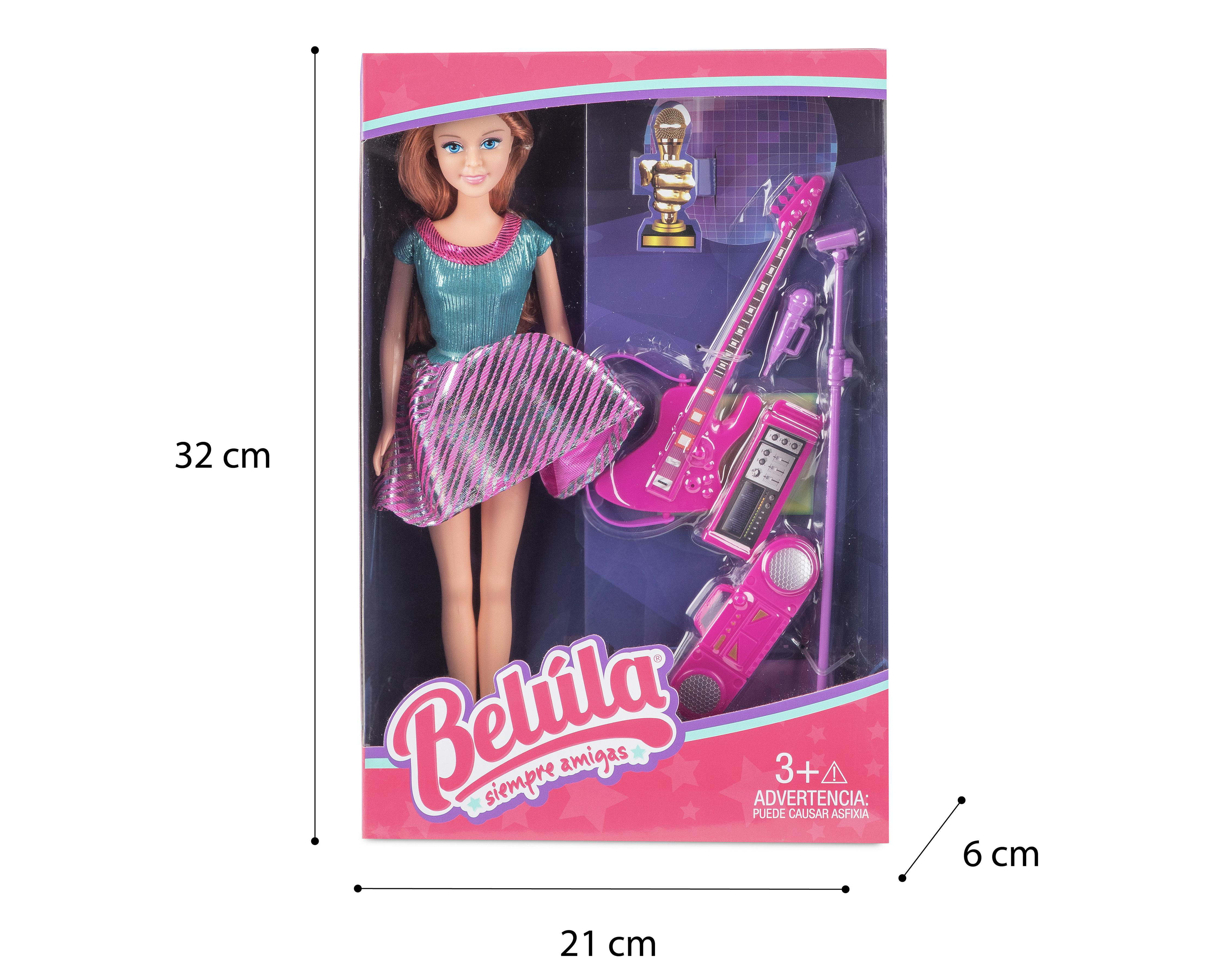 Foto 4 pulgar | Muñeca Belúla Rockera con Accesorios