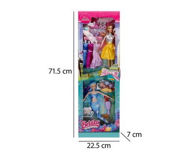 Foto 4 | Muñeca Belula 2 Piezas con Accesorios