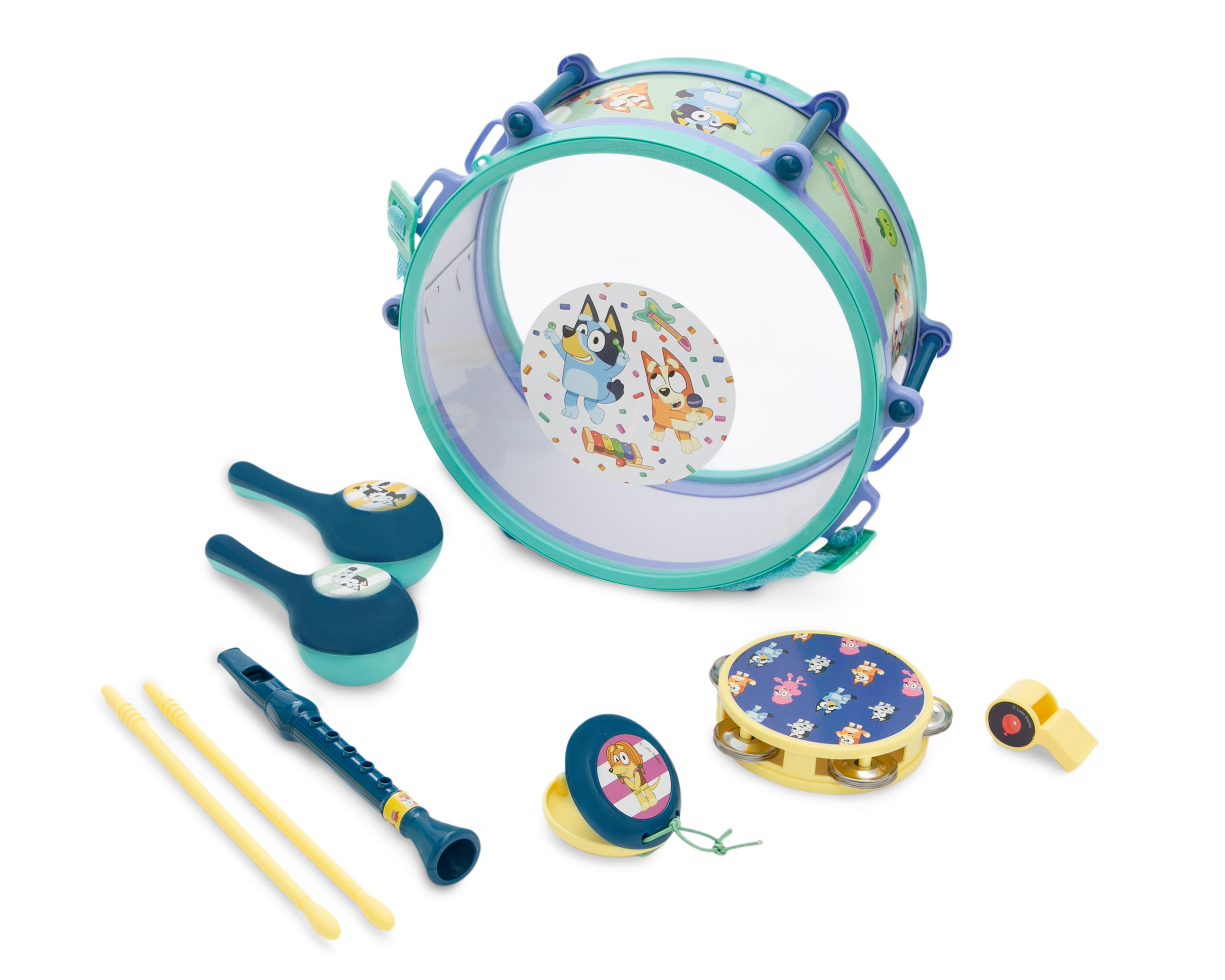 Foto 2 pulgar | Tambor con Instrumentos Bluey