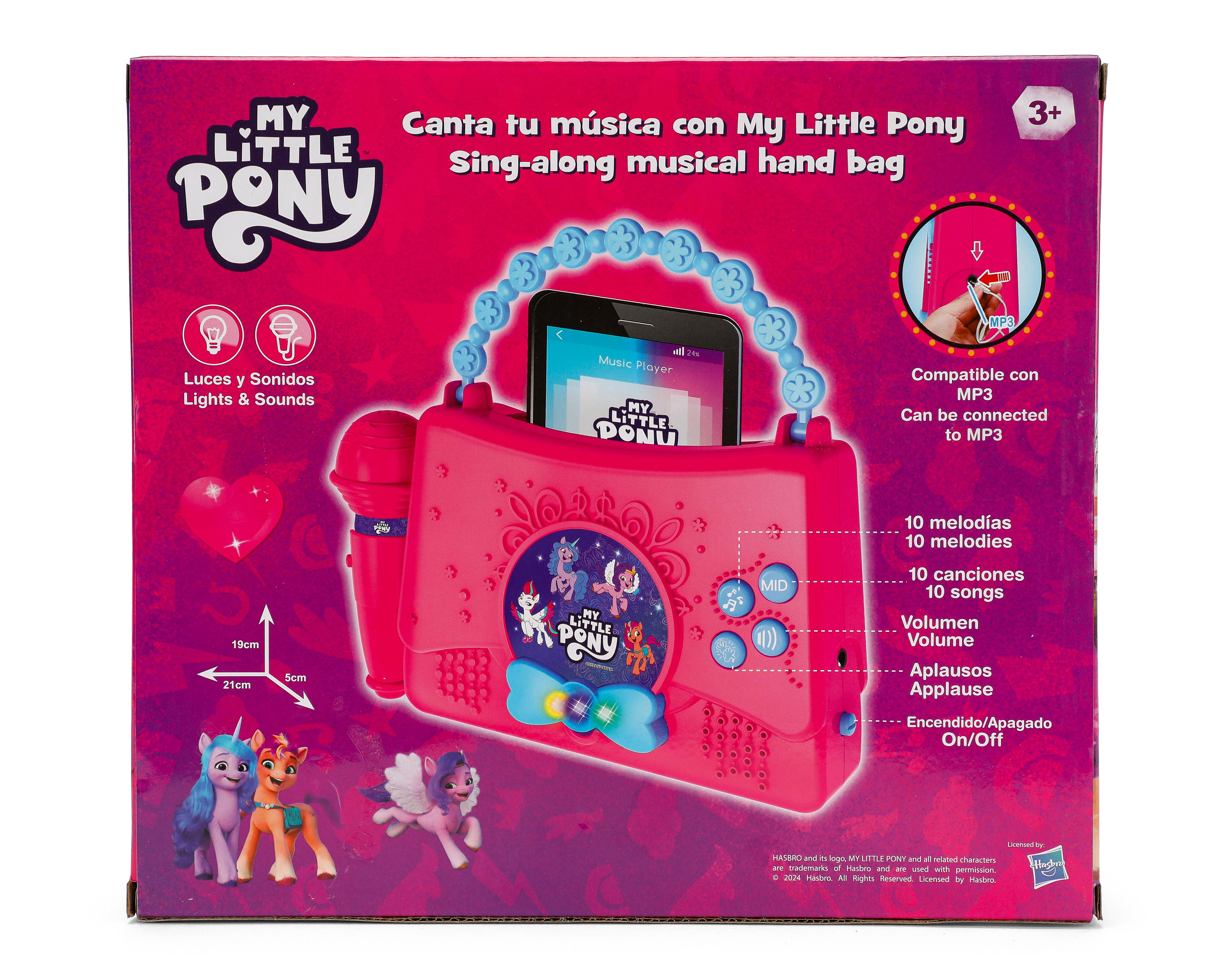 Foto 3 pulgar | Juego de Karaoke My Little Pony Sing Along Musical Hand Bag