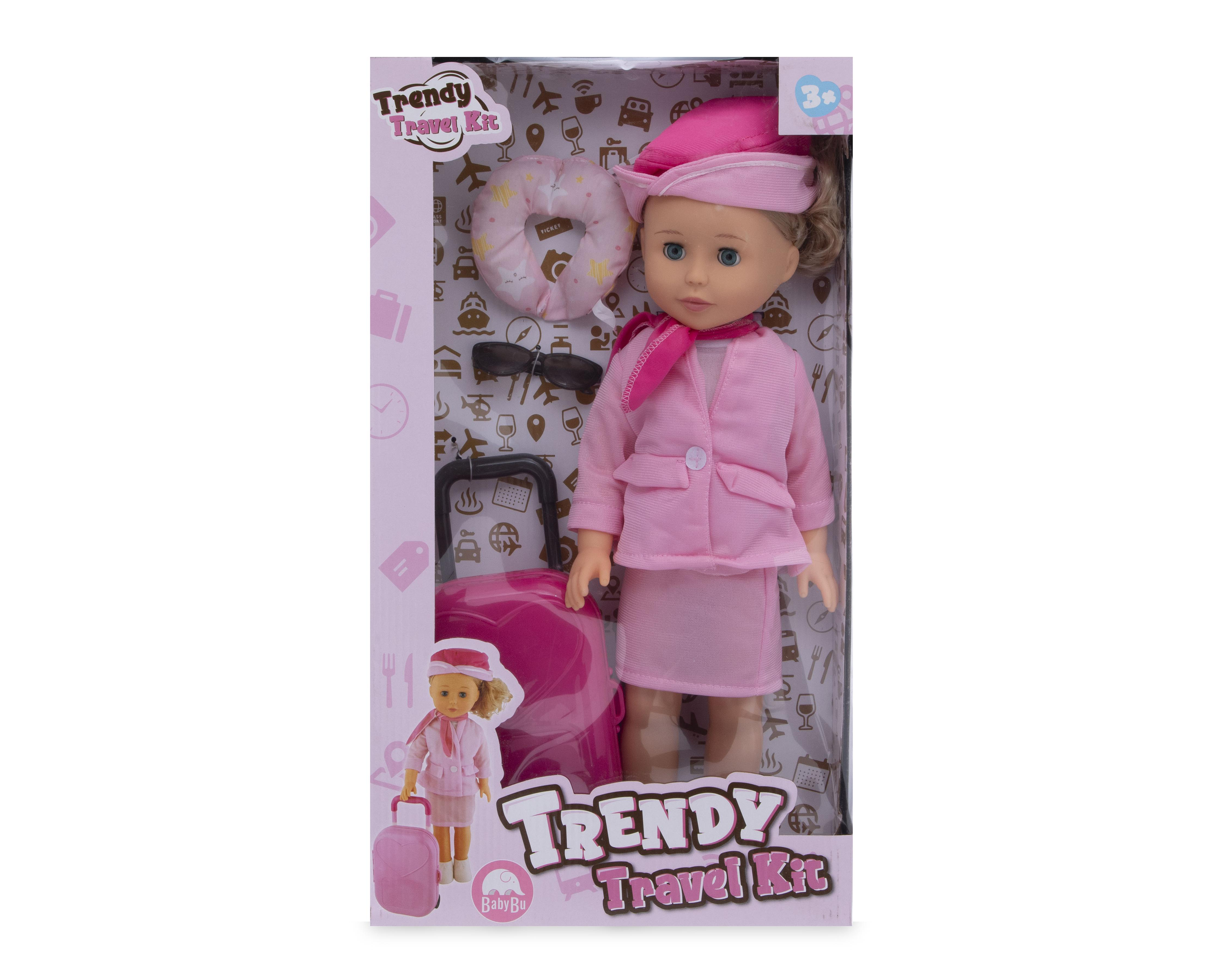 Foto 6 pulgar | Muñeca Baby Bu Trendy Travel Kit
