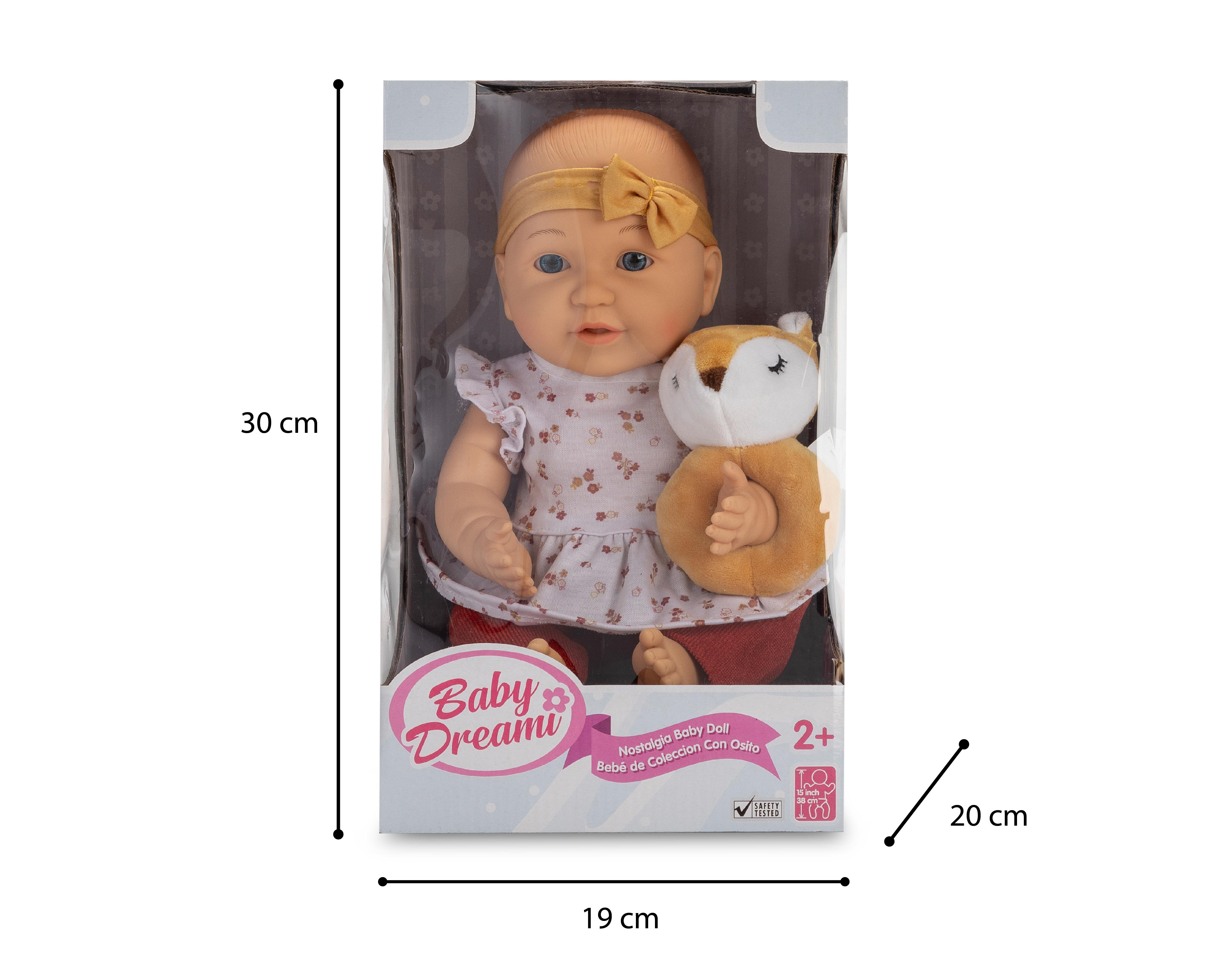 Foto 4 pulgar | Muñeca de Bebé Baby Dreami de Colección con Osito
