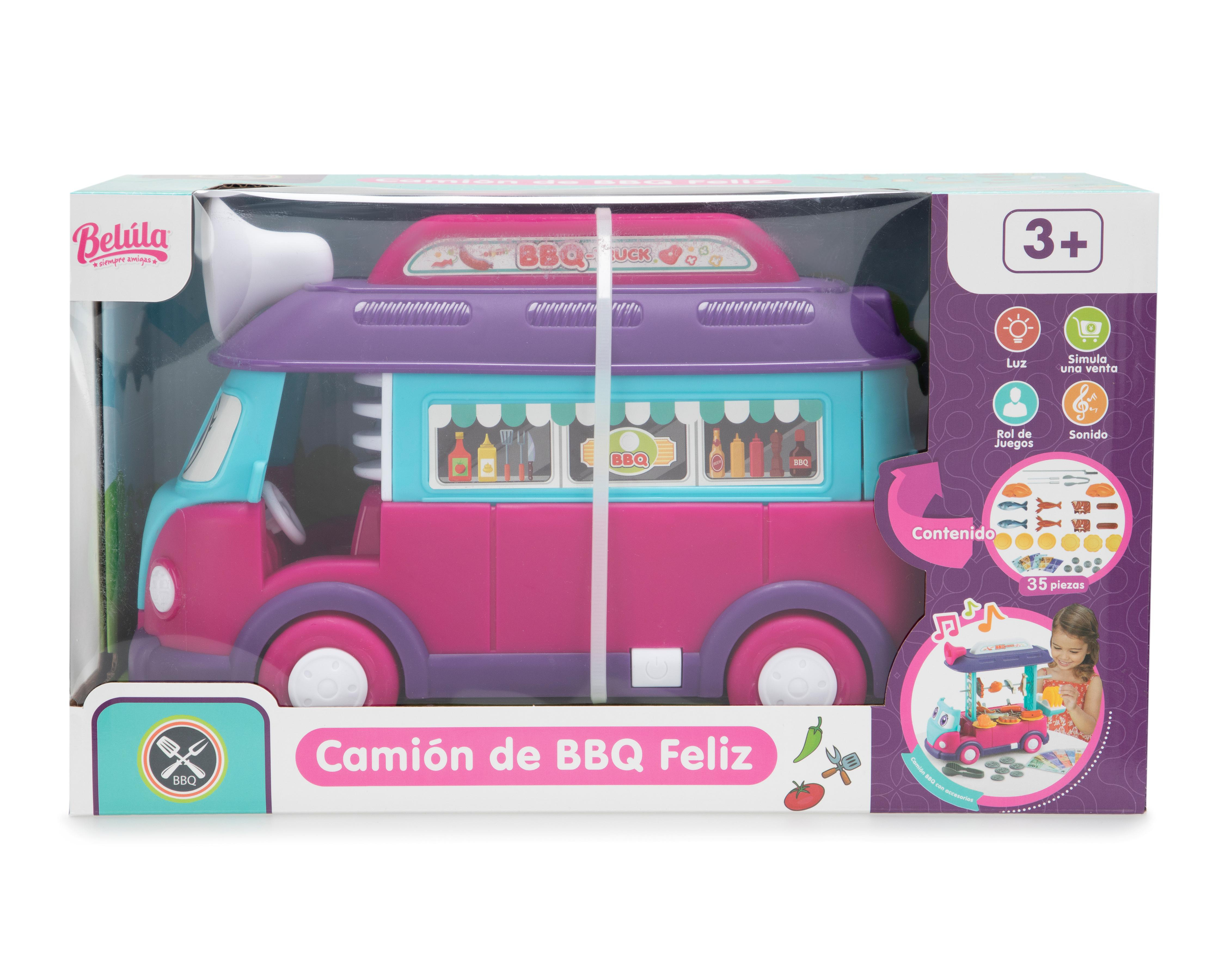 Camión de BBQ Feliz Belúla 35 Piezas $279