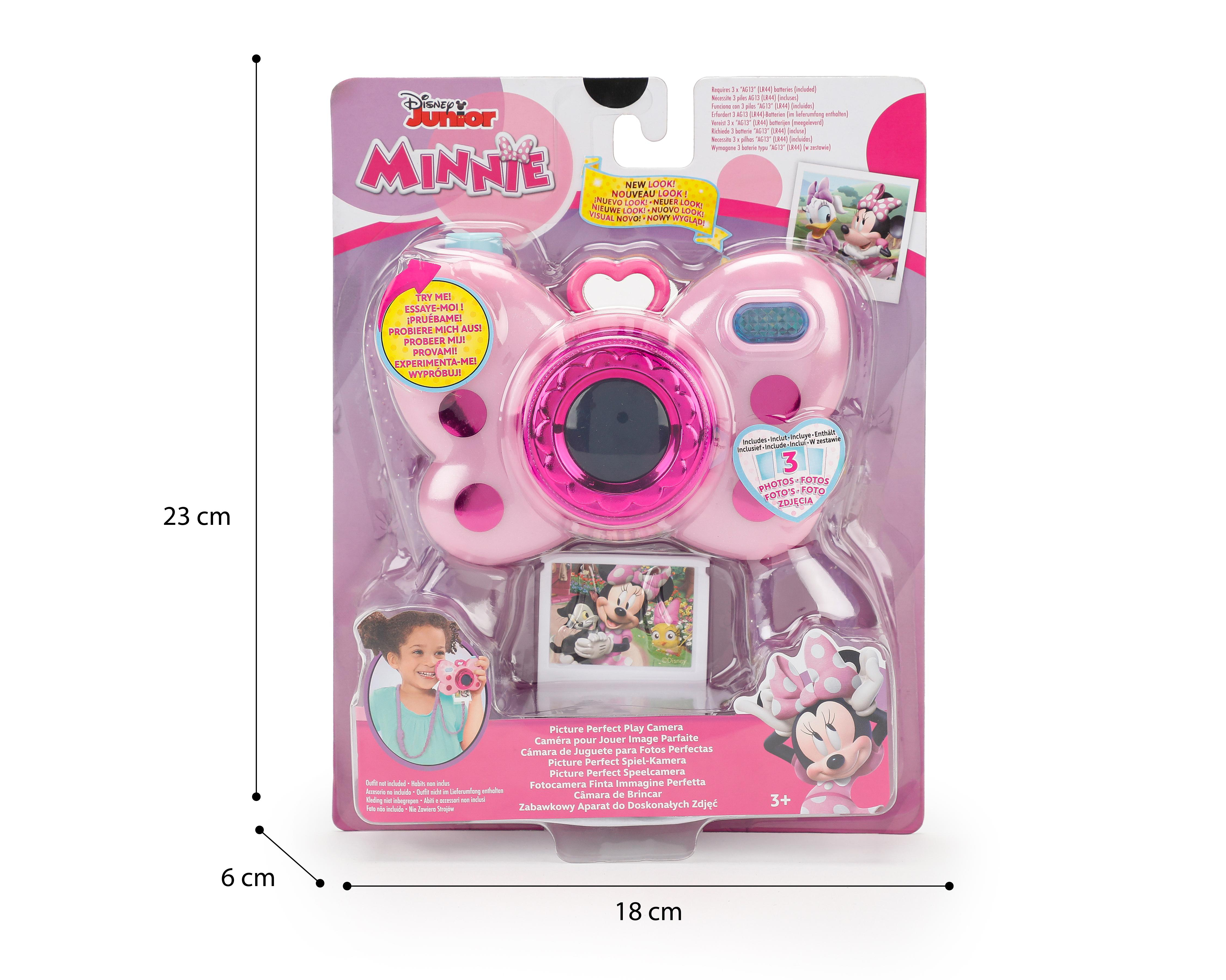 Foto 4 pulgar | Cámara de Juguete Disney Minnie Mouse con Luces y Sonidos
