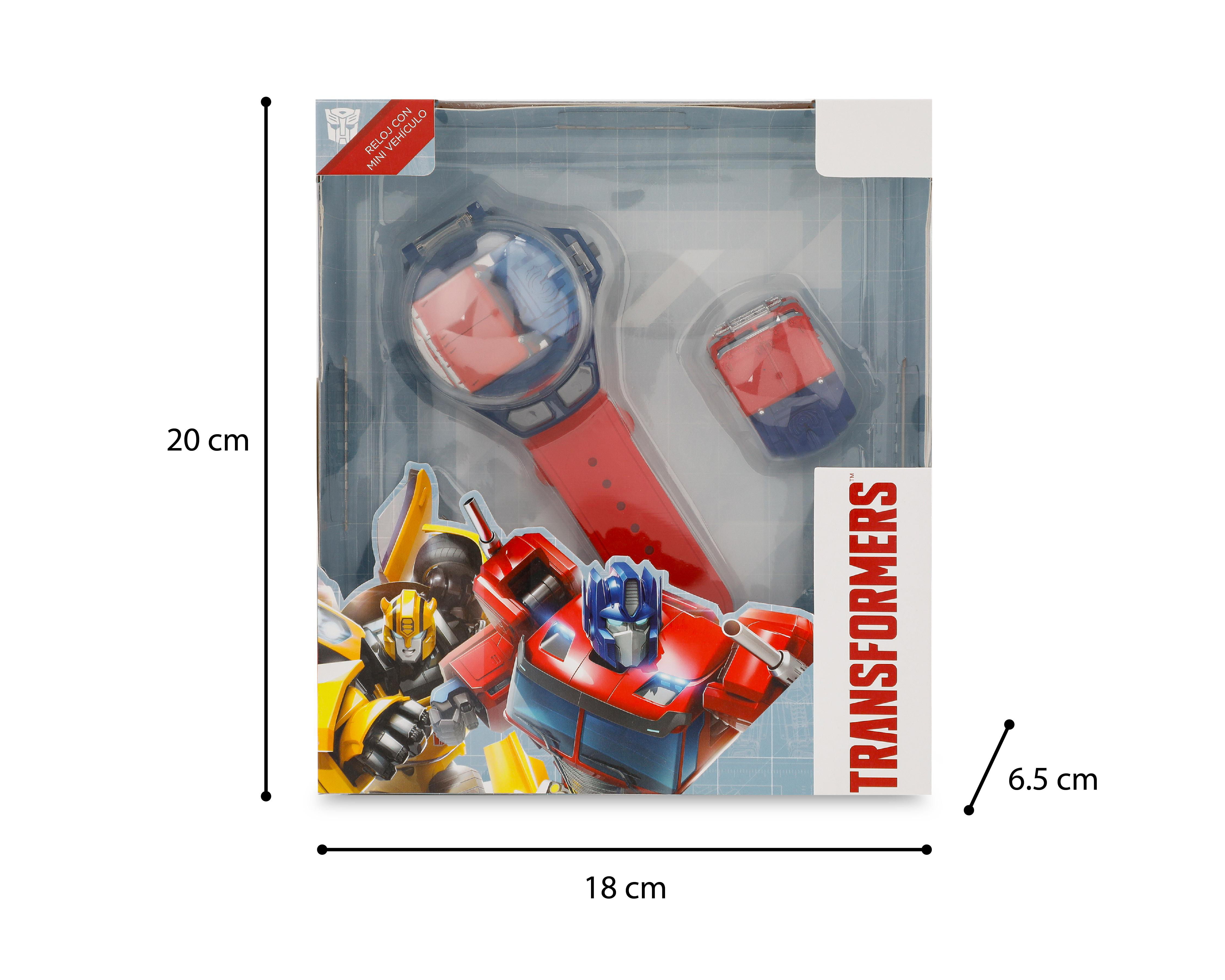 Foto 4 pulgar | Reloj Electrónico con Mini Vehículo Hasbro Transformers