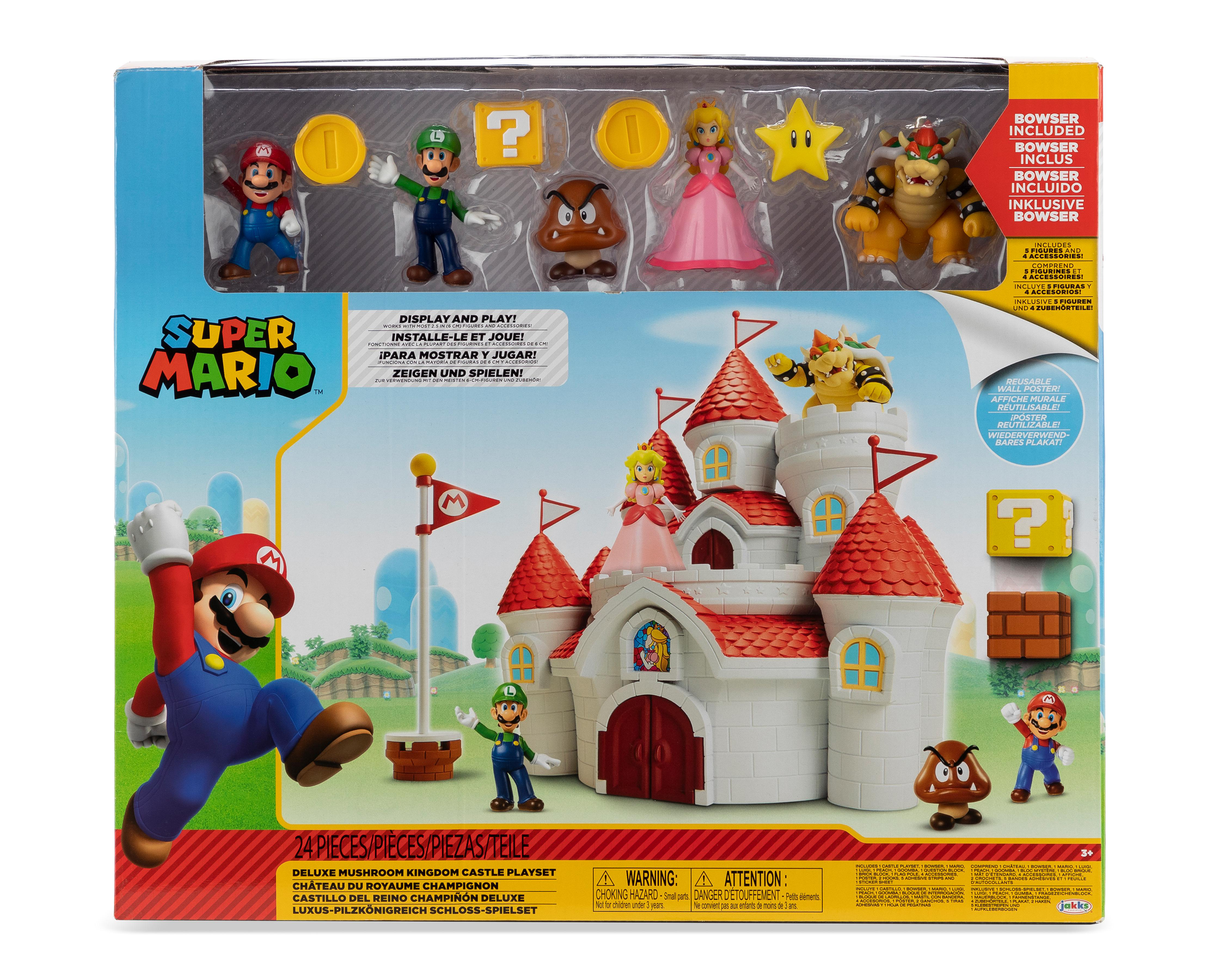 Castillo Reino Champiñón Deluxe Nintendo 24 Piezas