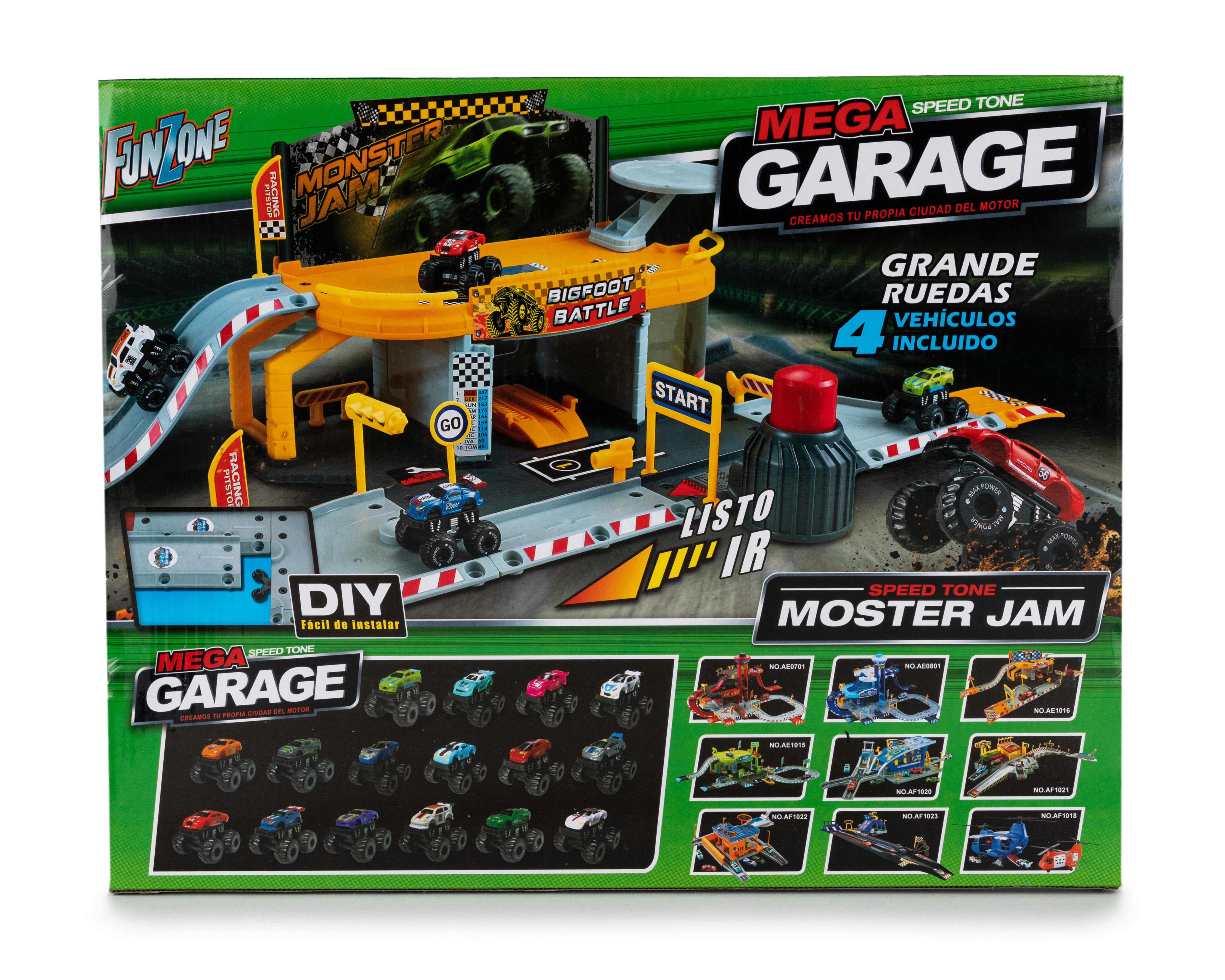 Foto 2 | Mega Garage Funzone con Monster Truck de Juguete