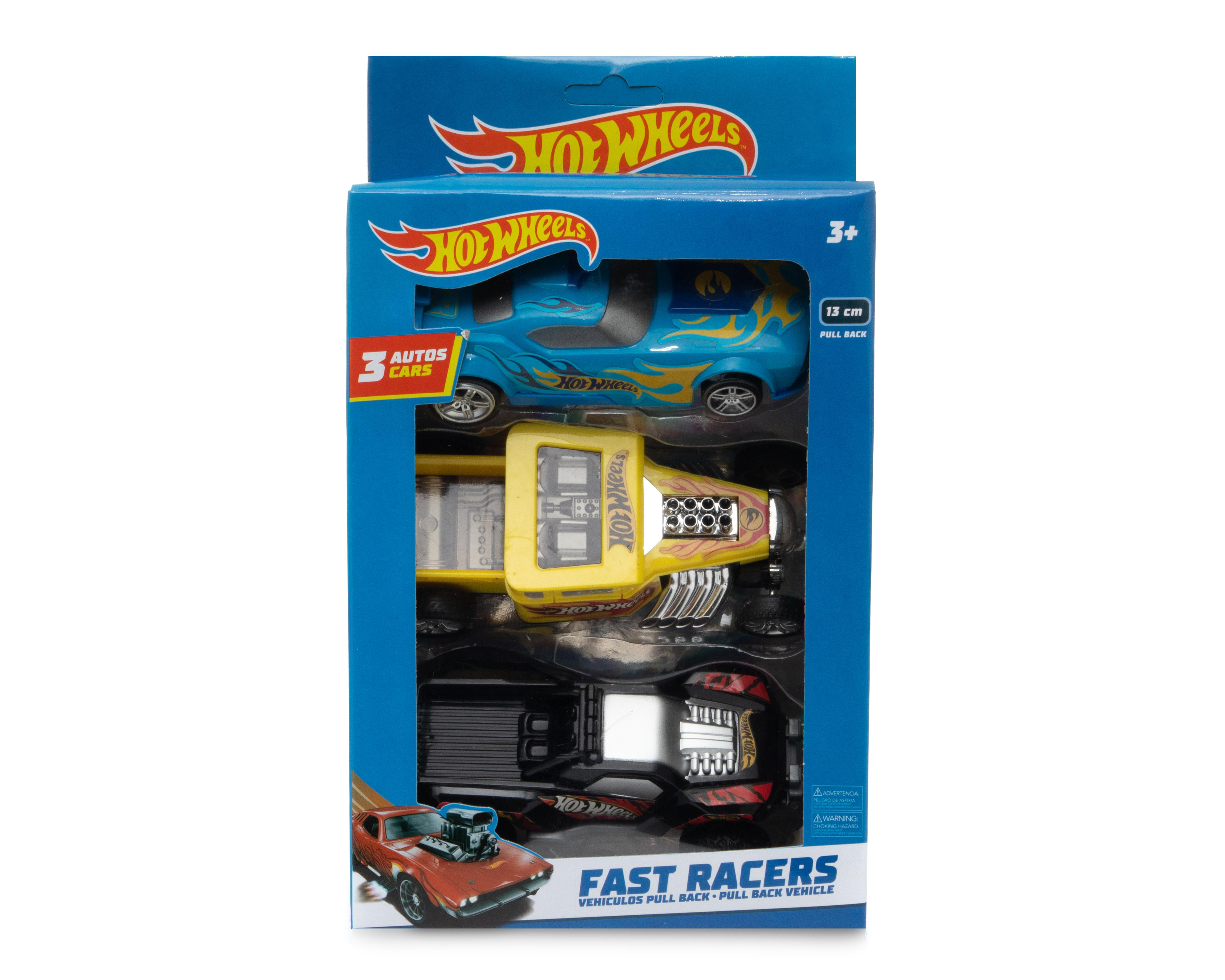 Foto 5 pulgar | Carro a Fricción Hot Wheels Fast Racers 1 Set al Azar