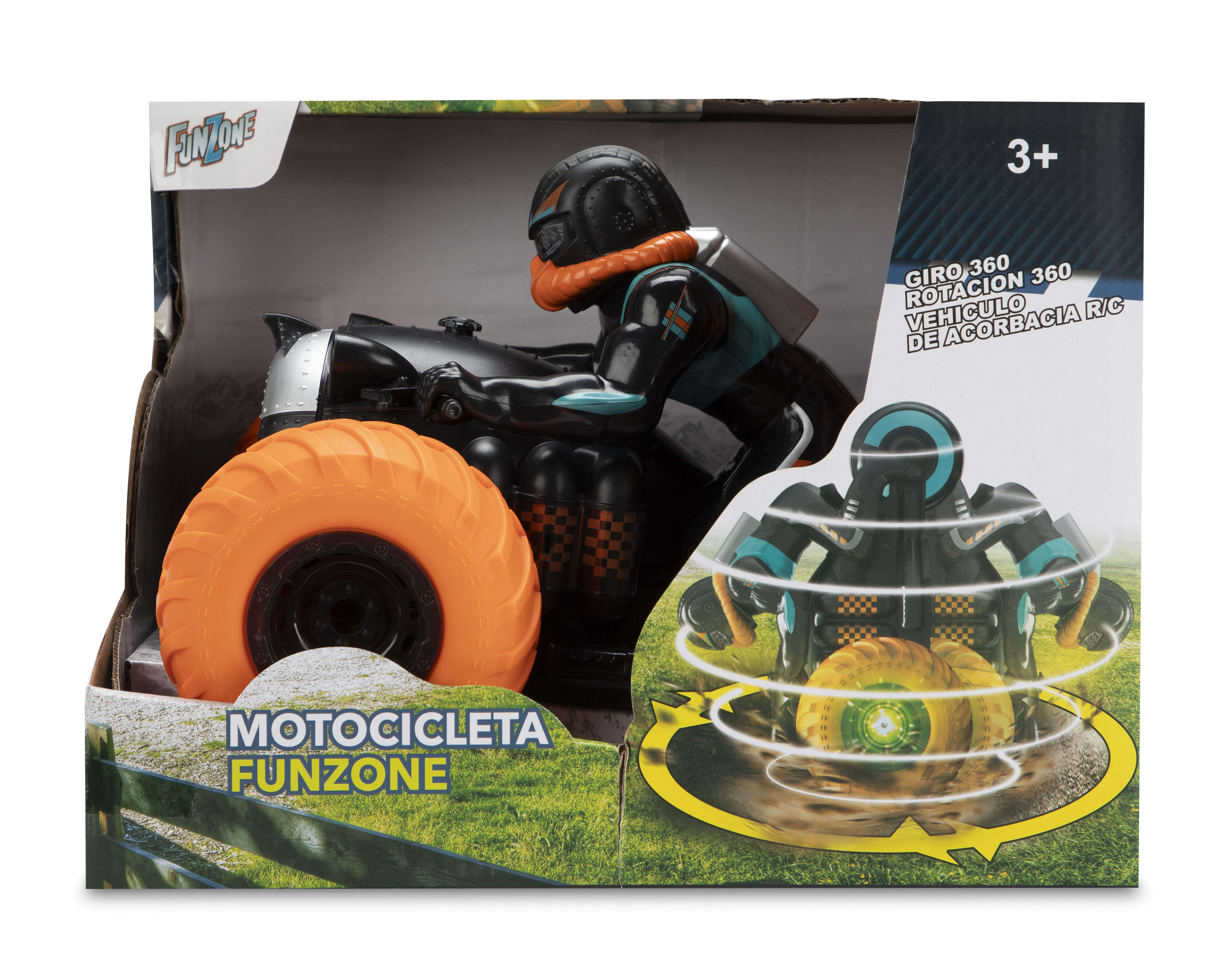 Motocicleta a Control Remoto Funzone con Giro de 360 Grados