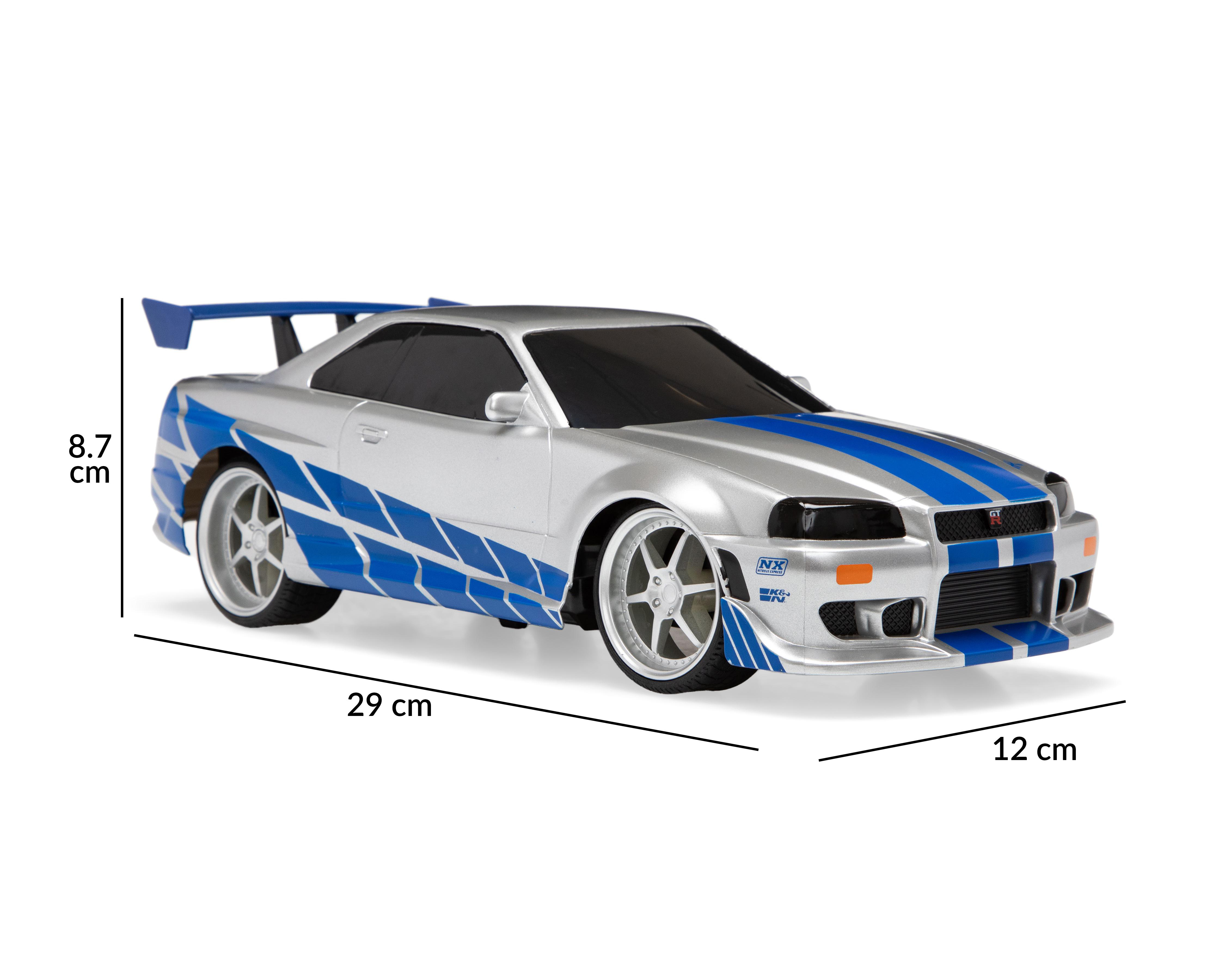 Foto 9 pulgar | Carro de Control Remoto Jada Toys Fast and Furious Brian's Nissan Skyline GTR R34