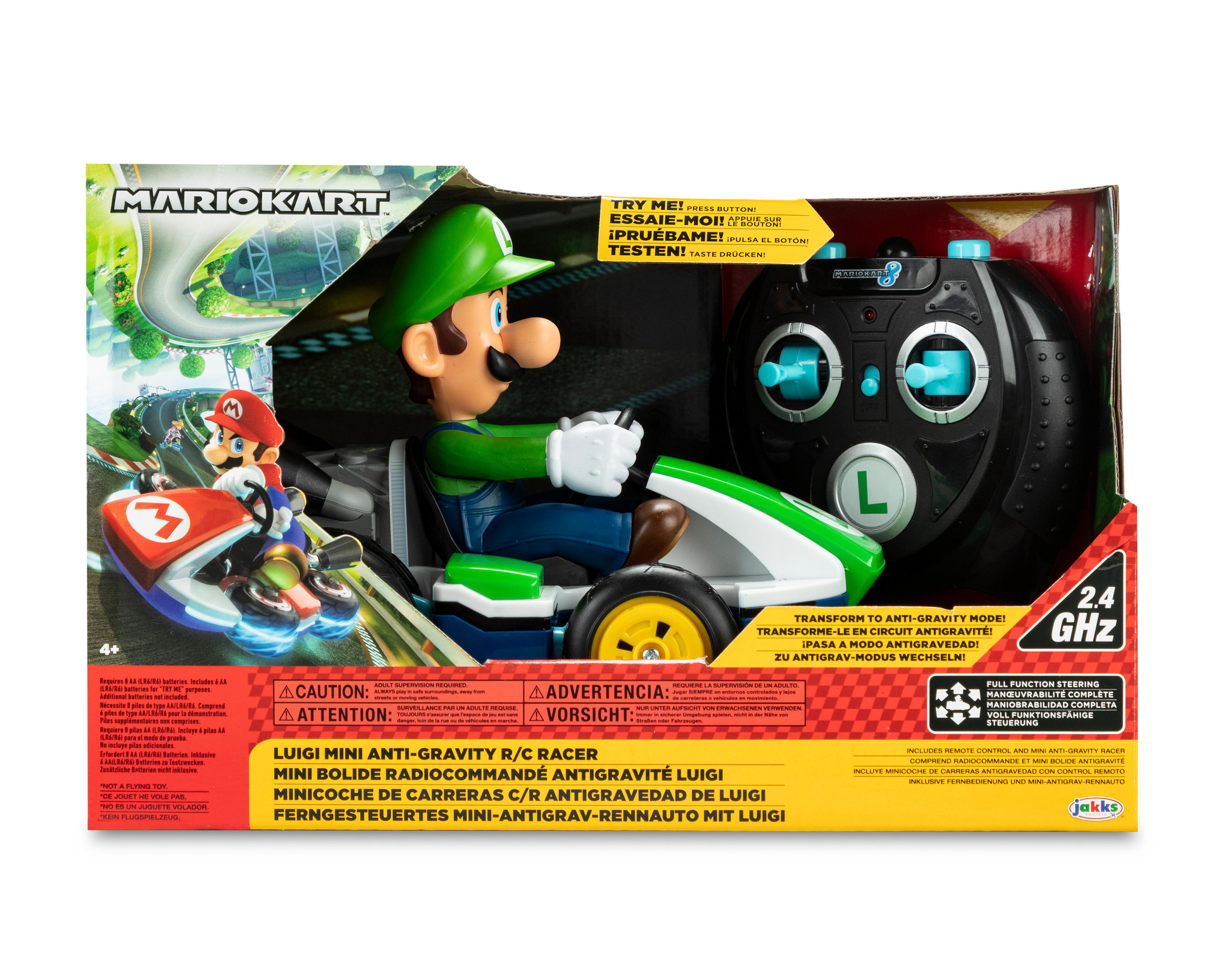 Carro de Control Remoto Mario Kart Minicoche de Carreras Antigravedad de Luigi