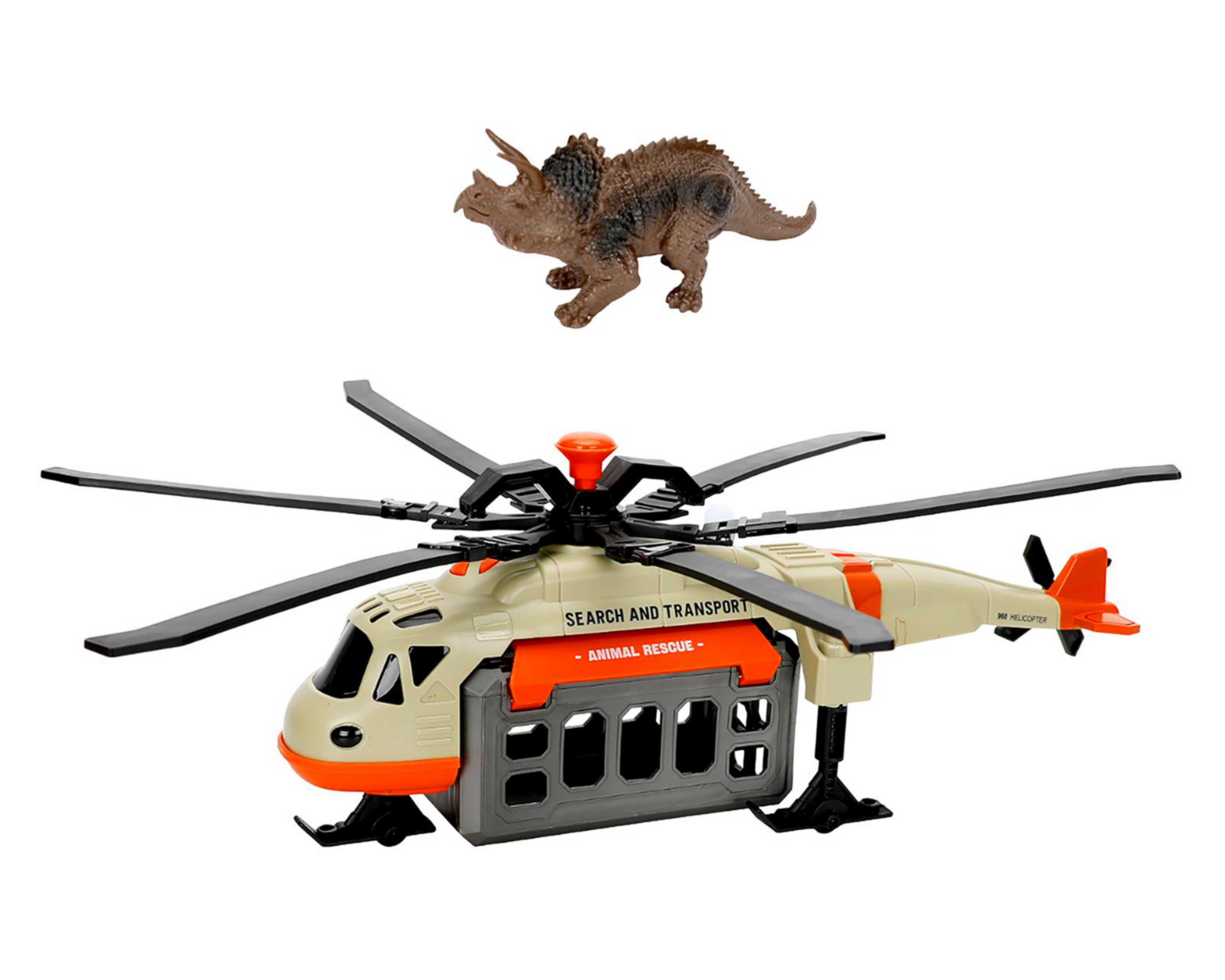 Foto 1 | Helicóptero Dino Rescue Funzone con Luces y Sonidos