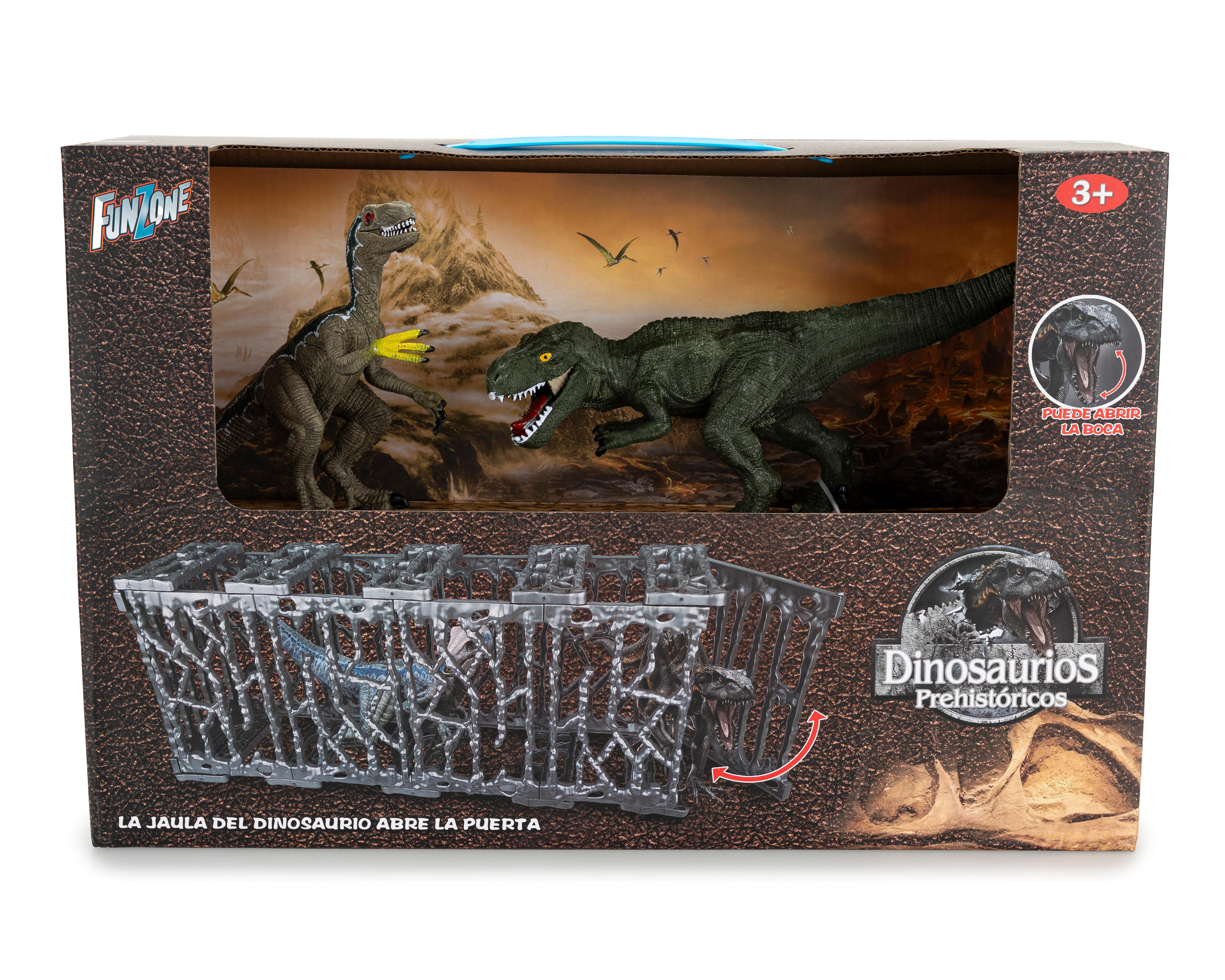 Dinosaurios Prehistóricos con Jaula Funzone