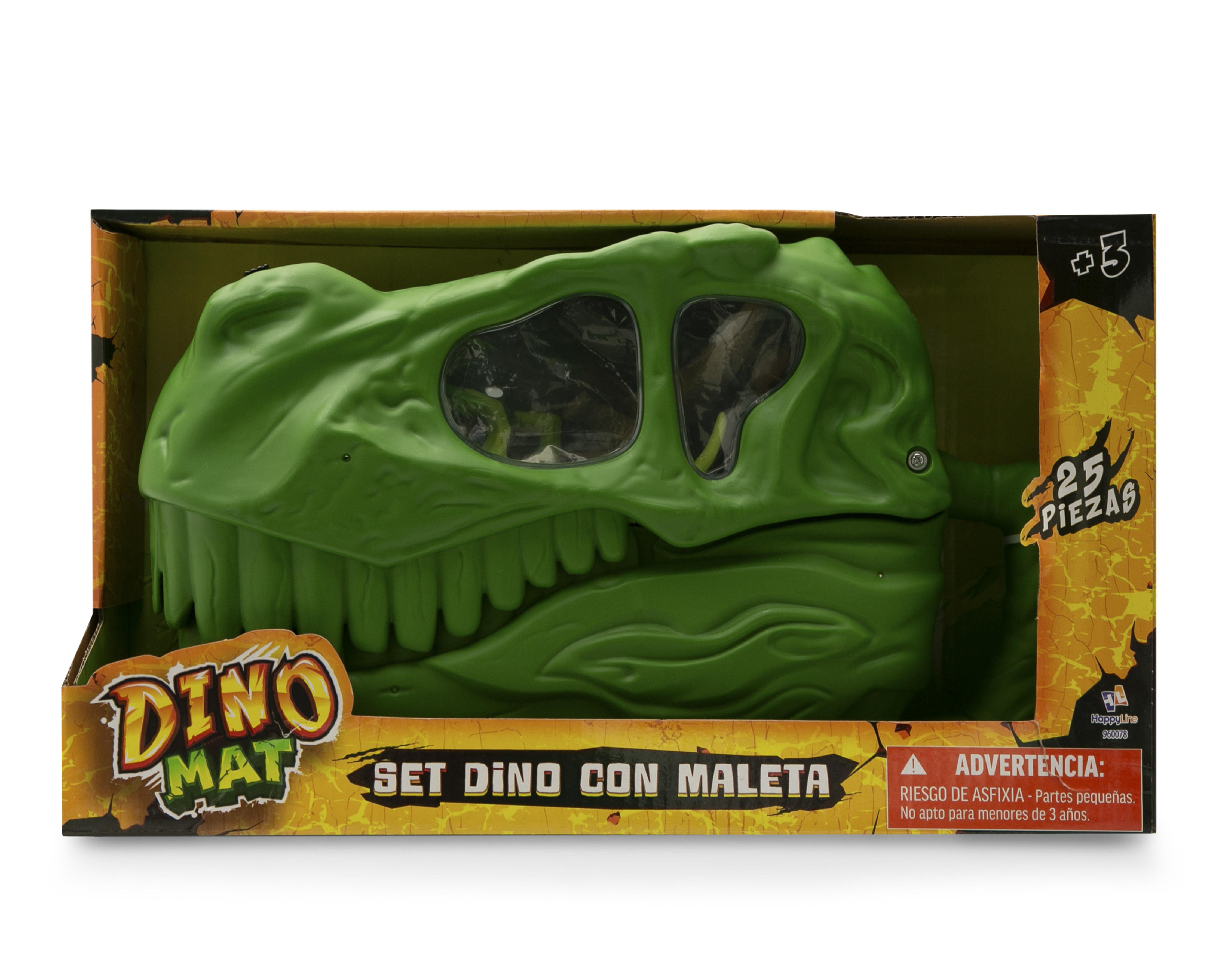 Foto 6 pulgar | Set de Dinosaurios con Maleta Dino Mat 25 Piezas