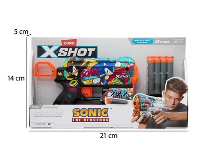 Foto 7 | Lanzadardos Zuru X-Shot Sonic The Hedge Hog