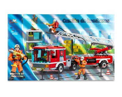 Foto 1 | Bloques de Construcción Funzone Camión de Bomberos 232 Piezas