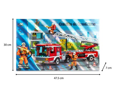 Foto 3 | Bloques de Construcción Funzone Camión de Bomberos 232 Piezas