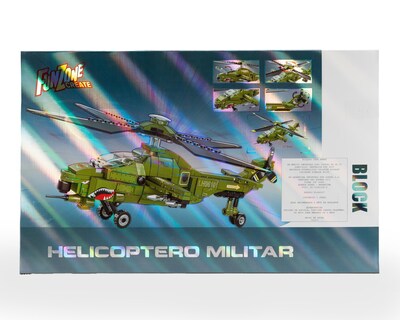 Foto 2 | Helicóptero Militar Funzone Blocks 276 Piezas