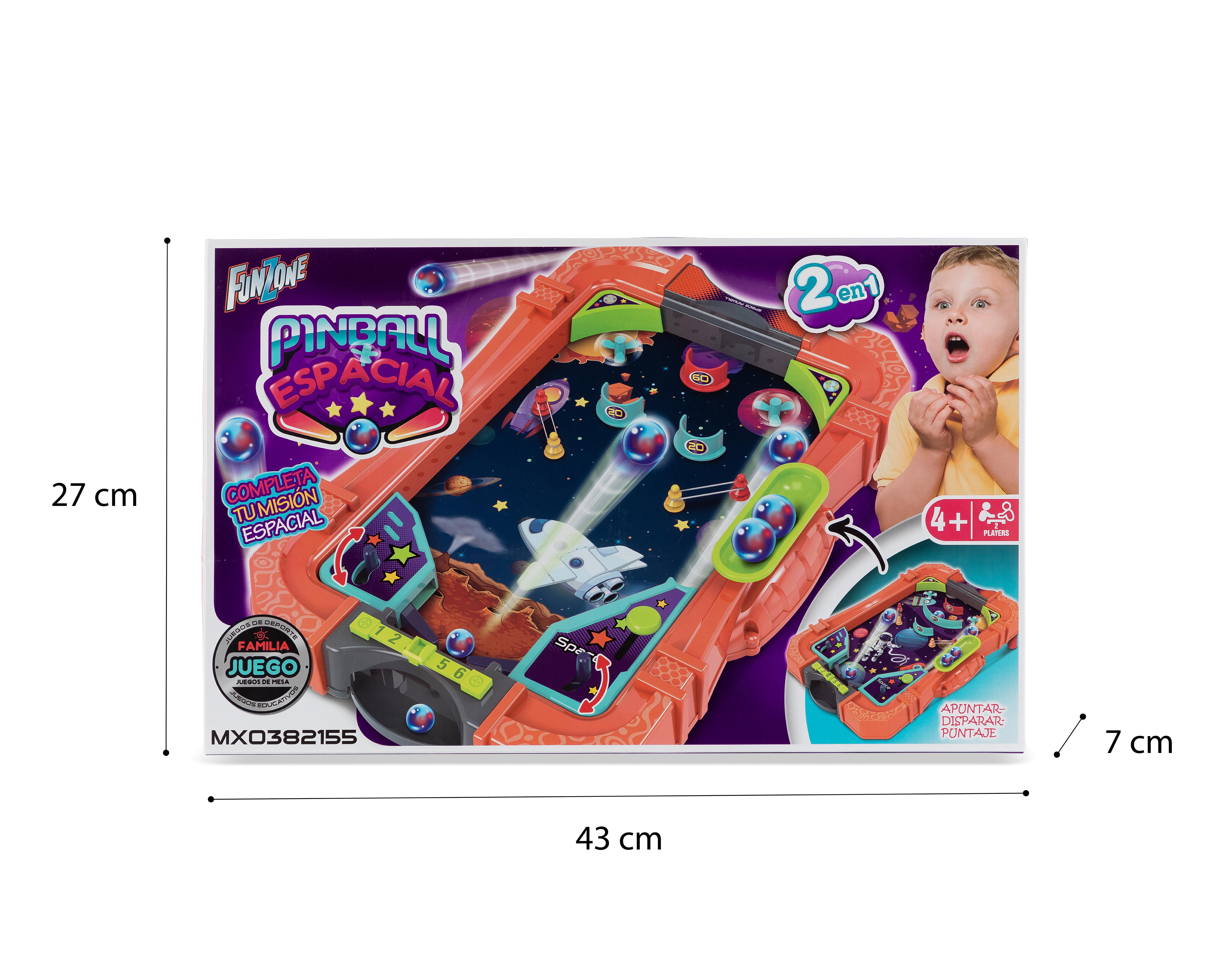 Foto 4 pulgar | Juego de Mesa Pinball Space Funzone