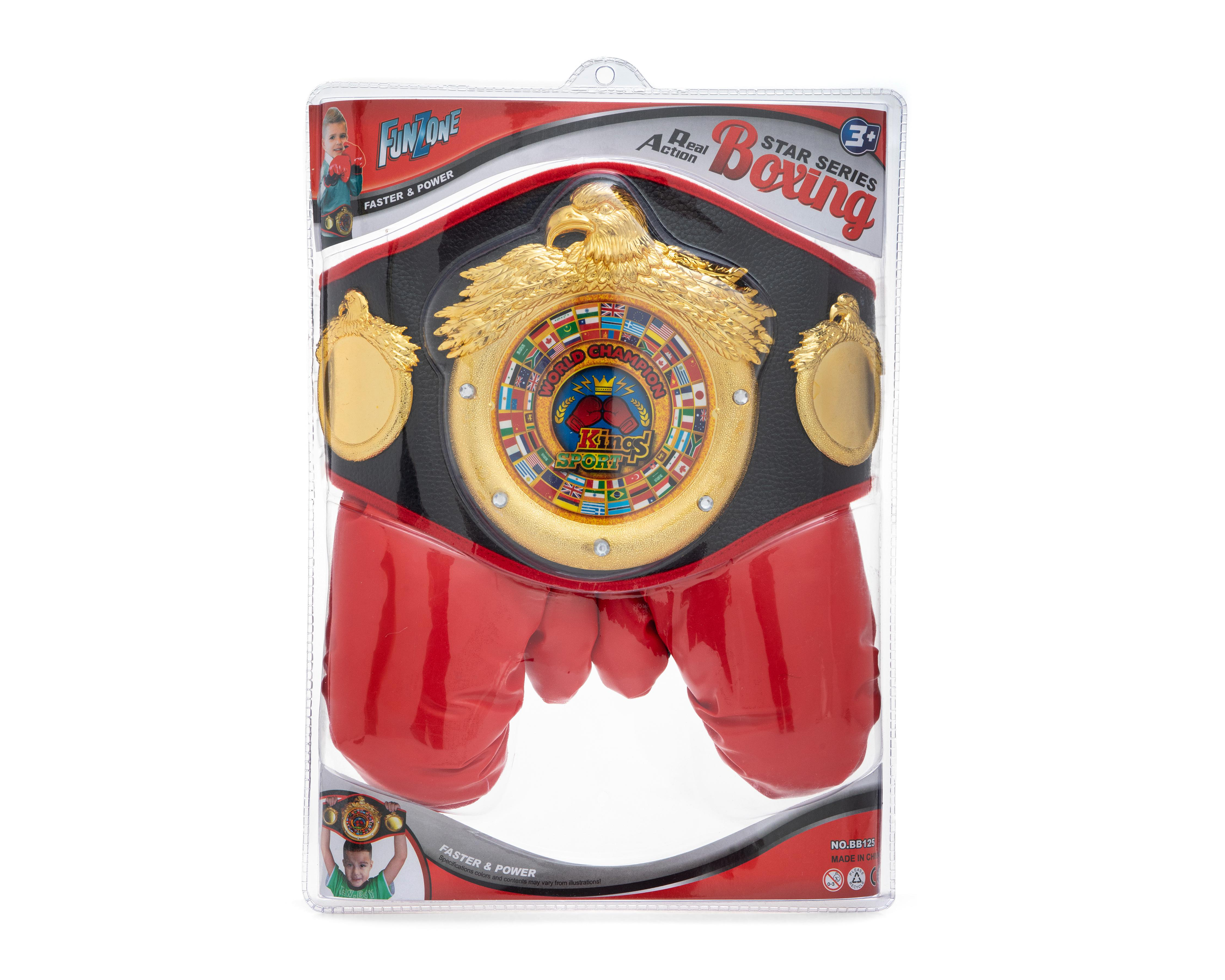 Foto 6 pulgar | Juguete de Boxeo Funzone con Guantes y Cinturón