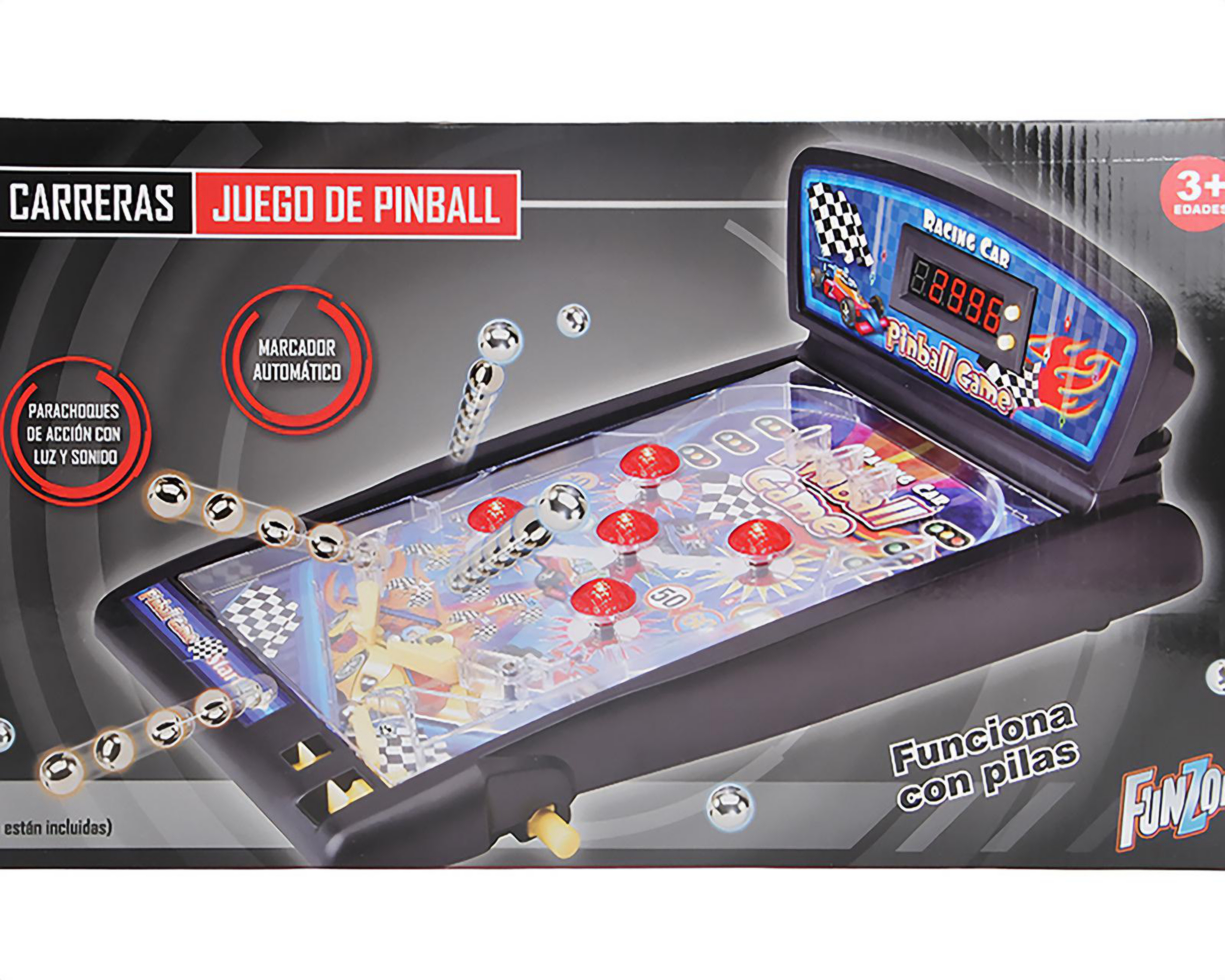 Foto 3 pulgar | Juego de Mesa Pinball Funzone