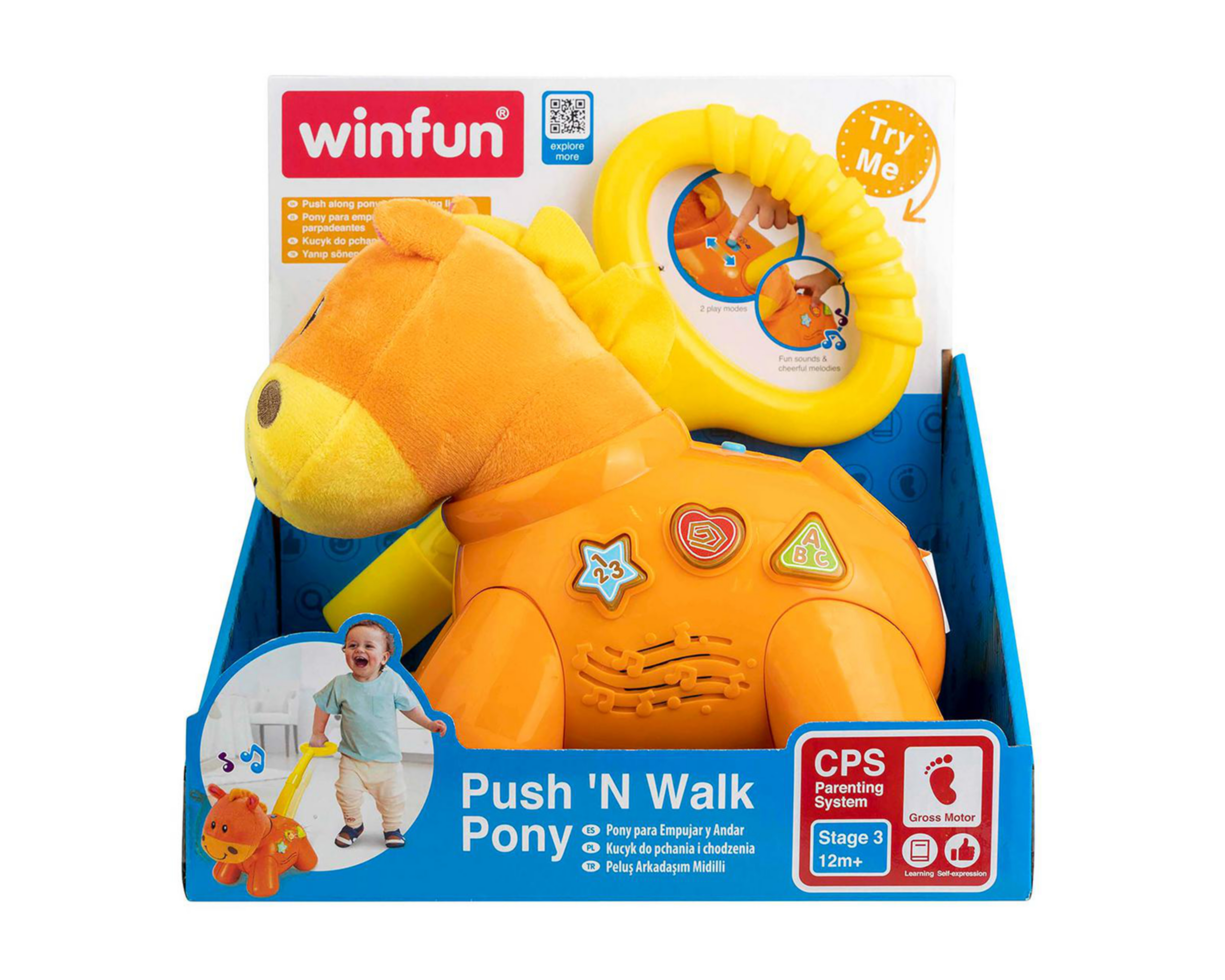 Foto 2 pulgar | Pony para Bebé Push and Walk Pony Winfun con Sonido