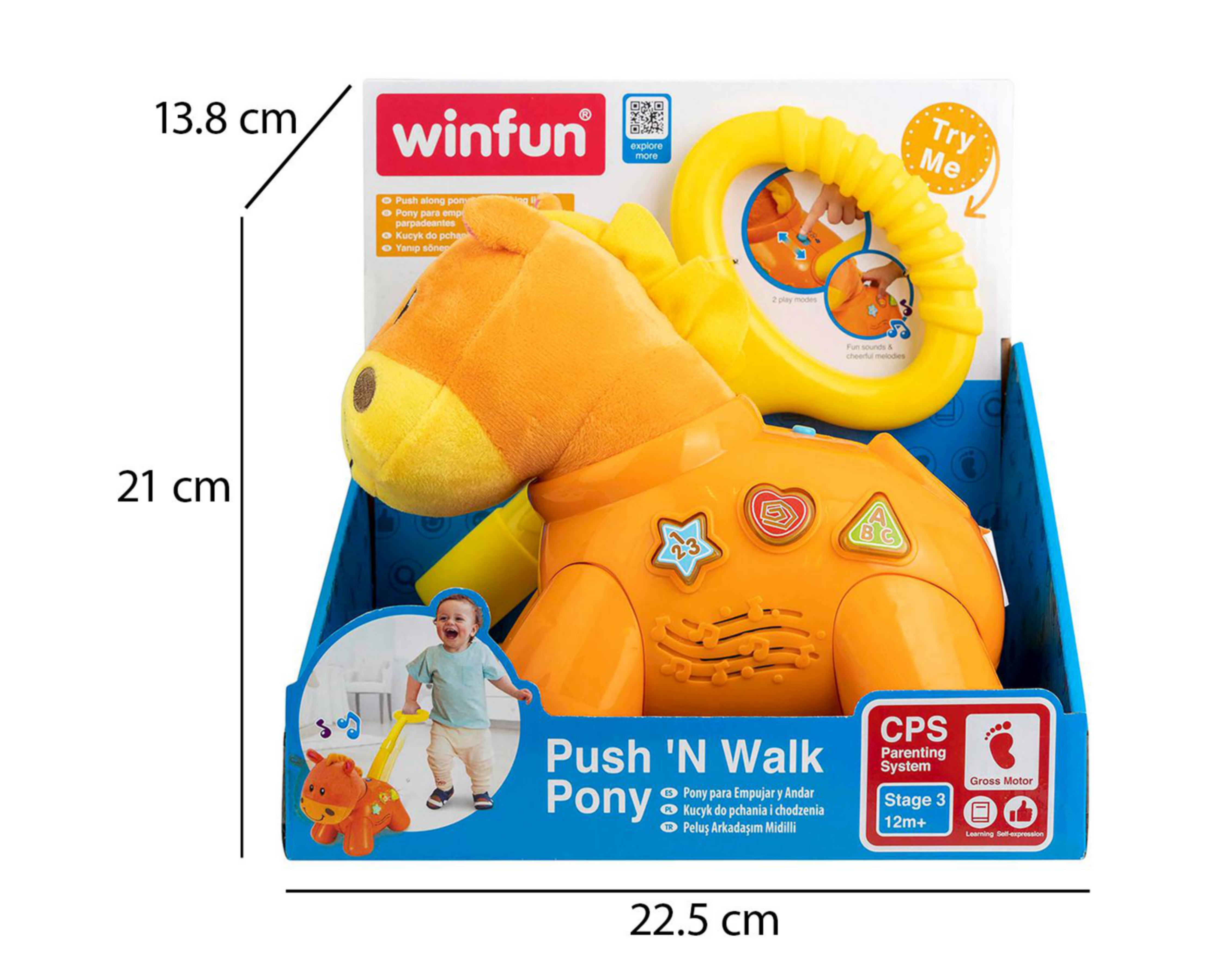 Foto 4 pulgar | Pony para Bebé Push and Walk Pony Winfun con Sonido