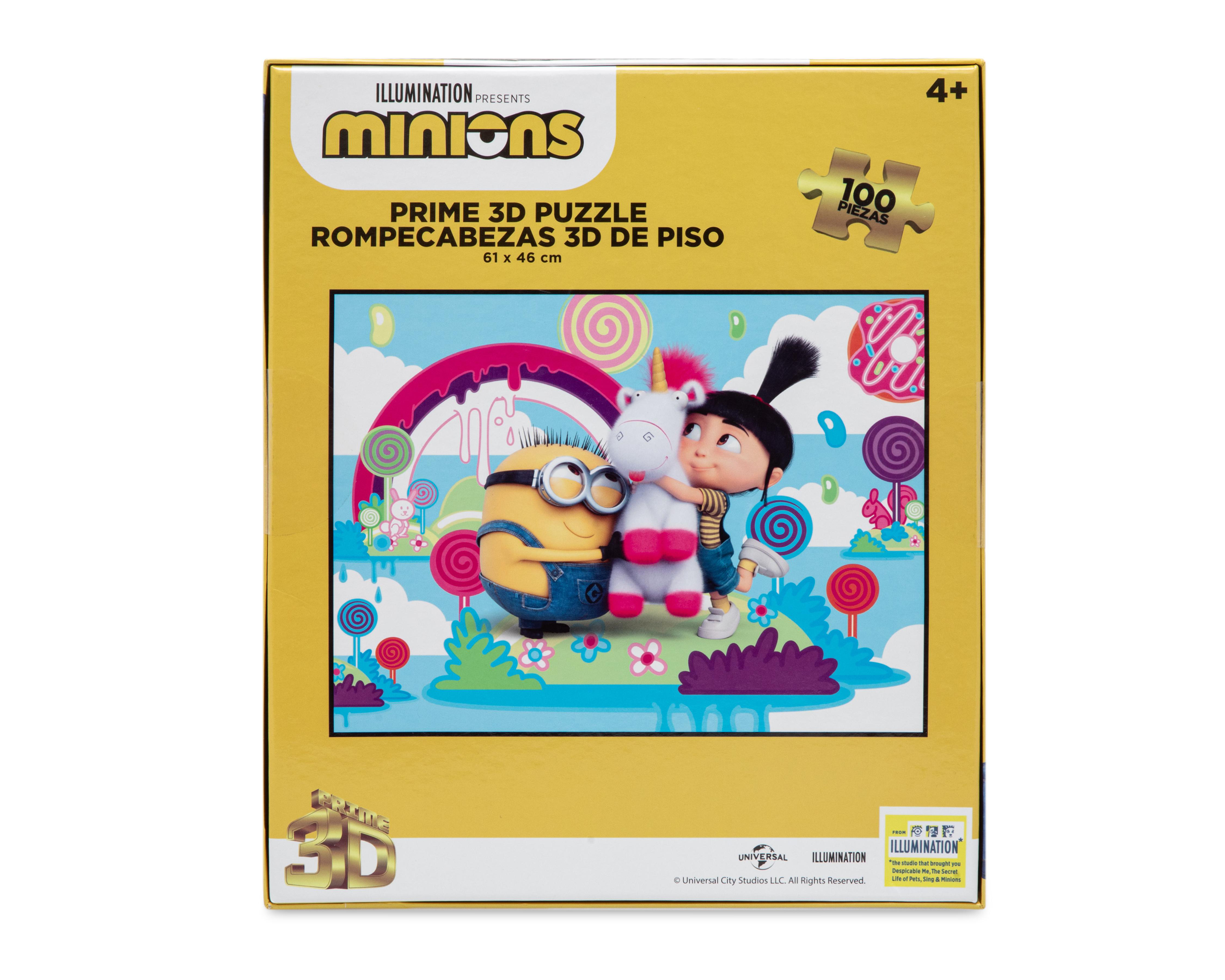 Foto 3 pulgar | Rompecabezas 3D Minions 100 Piezas