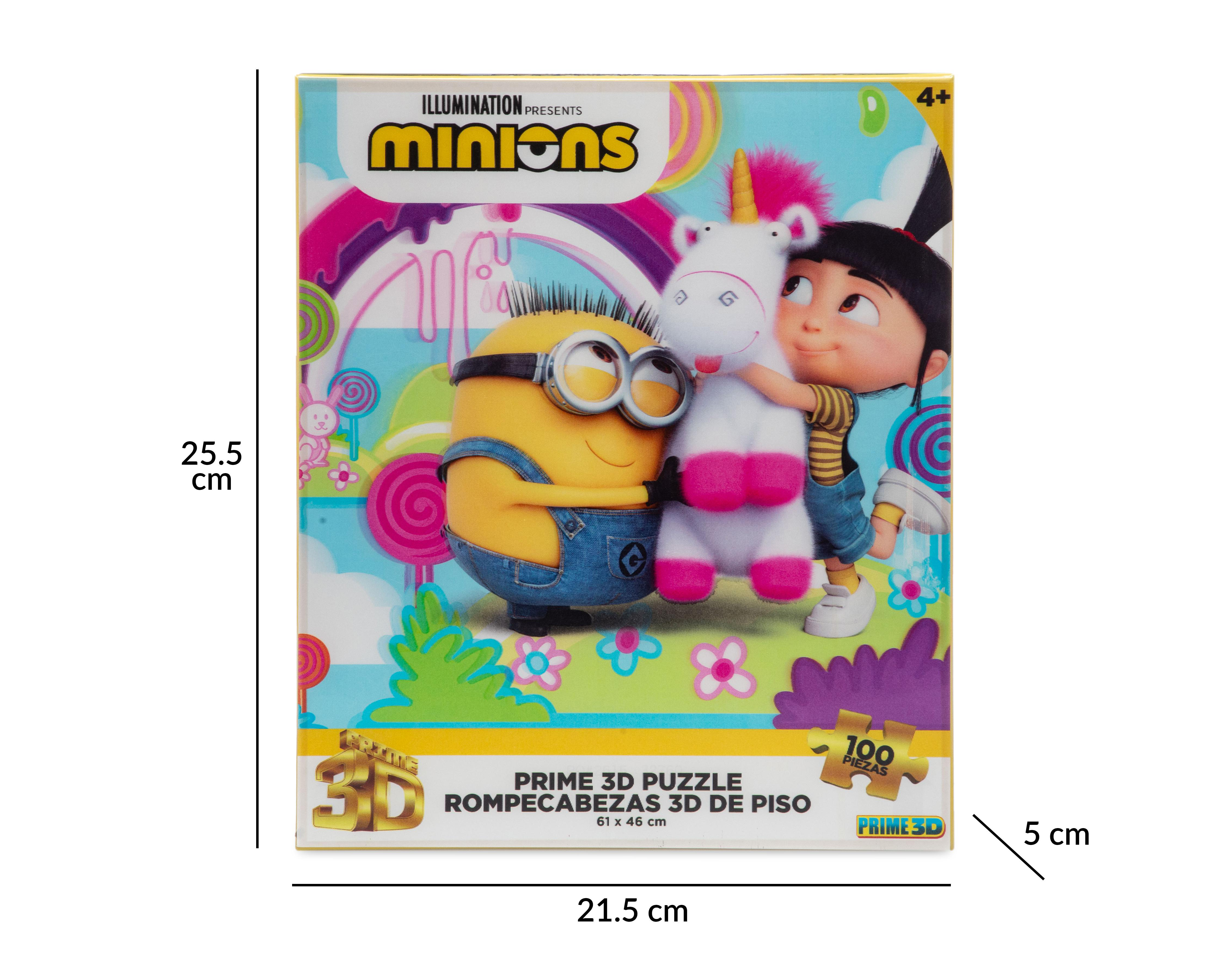 Foto 5 pulgar | Rompecabezas 3D Minions 100 Piezas