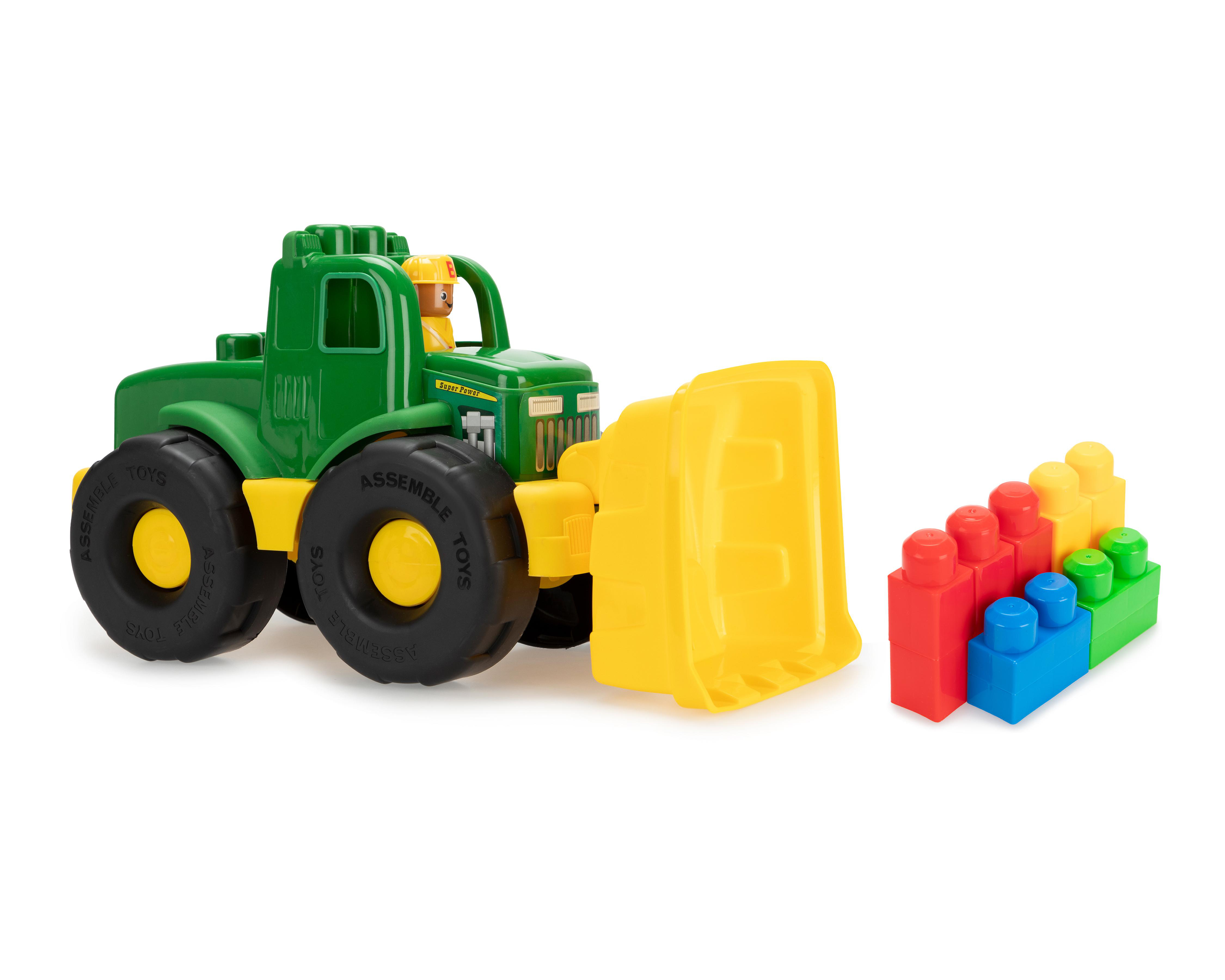 Tractor con Bloques de Construcción Baby Colors 15 Piezas