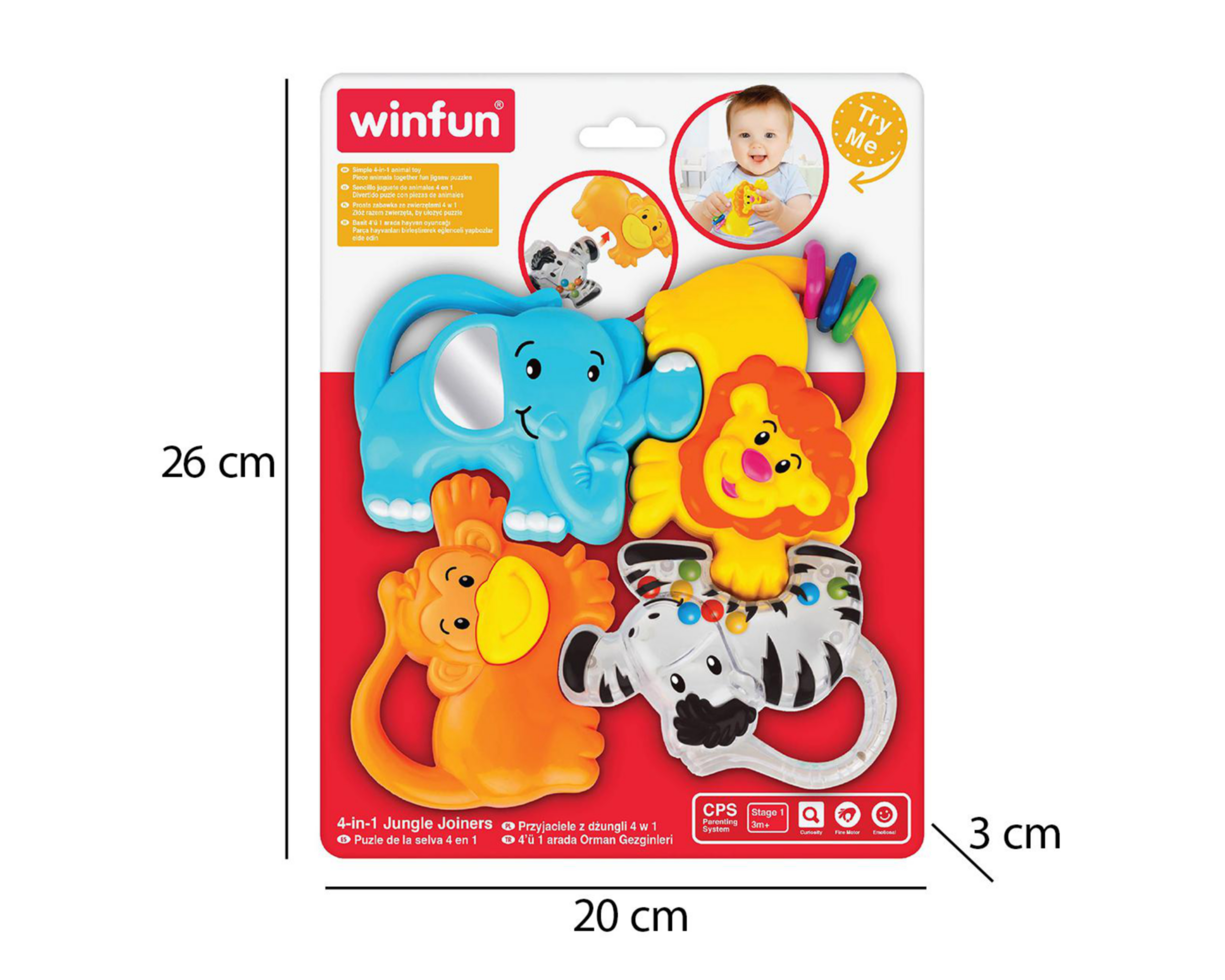 Foto 3 | Sonaja para Bebé Winfun de Animales