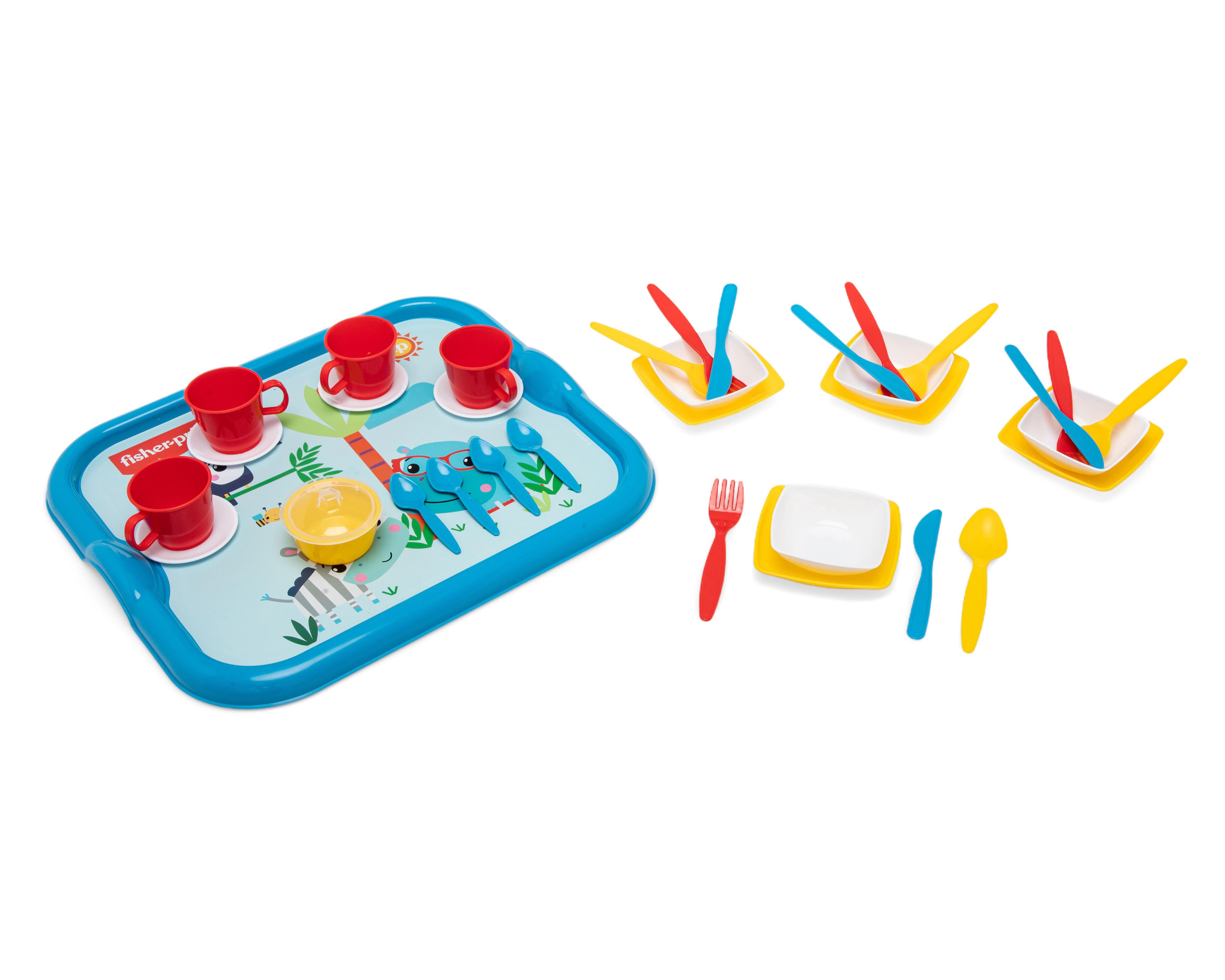 Foto 2 pulgar | Juego de Té y Cena Fisher Price con Accesorios