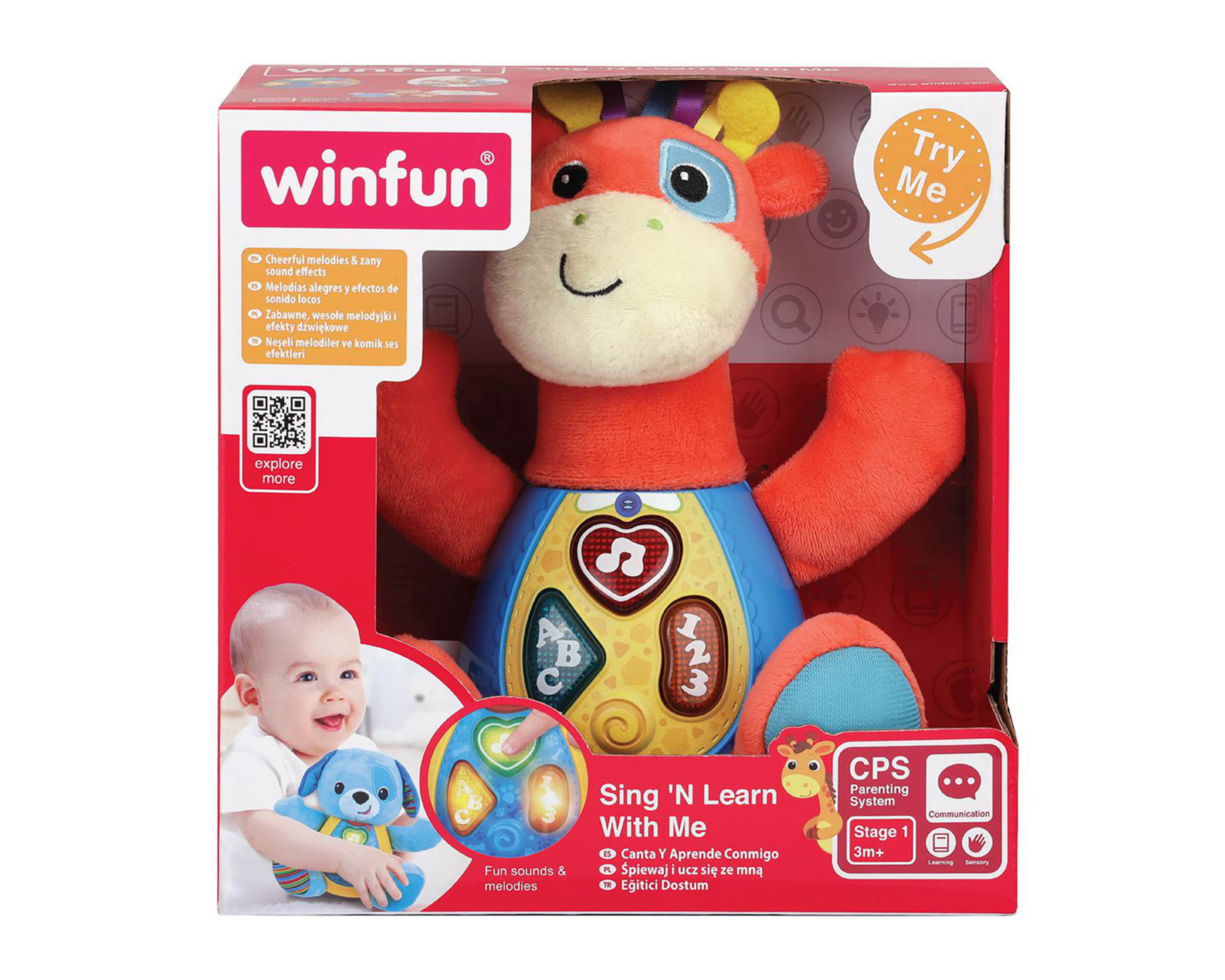 Foto 1 | Jirafa de Peluche Winfun Musical