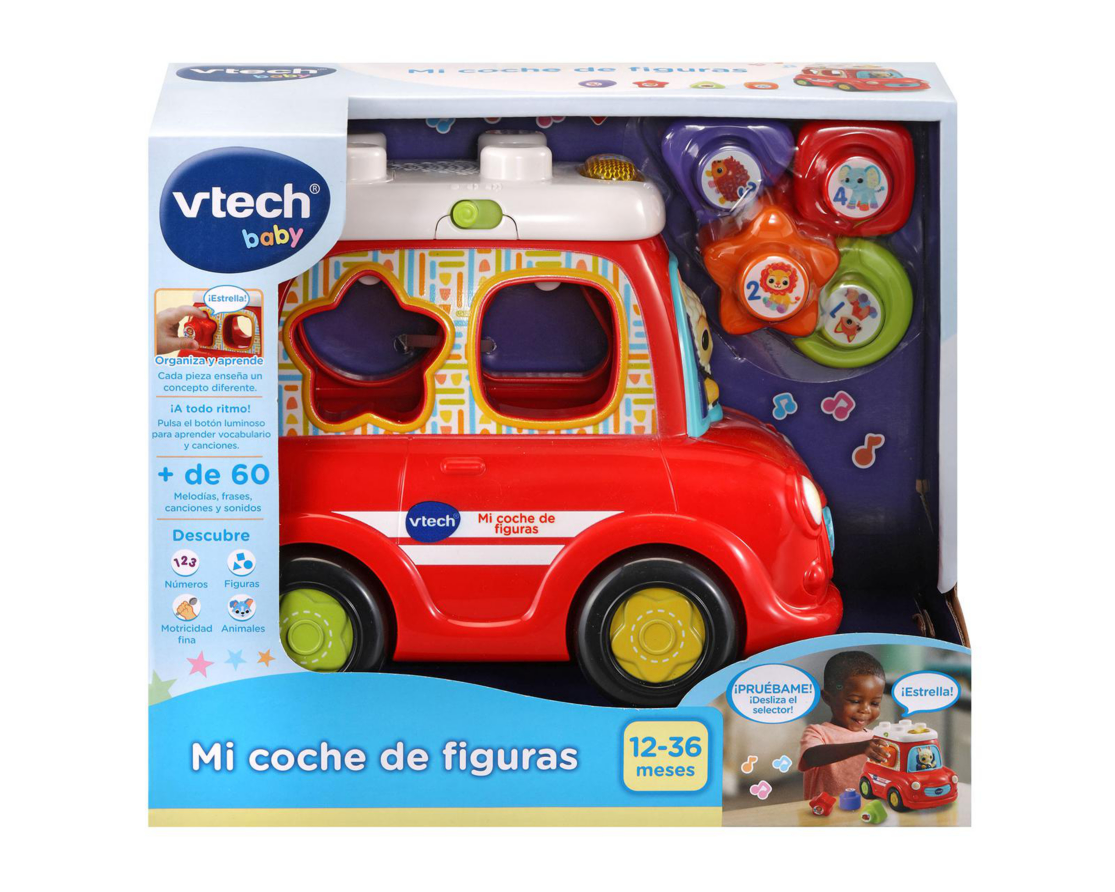 Foto 1 | Mini Coche de Figuras Vtech con Sonidos